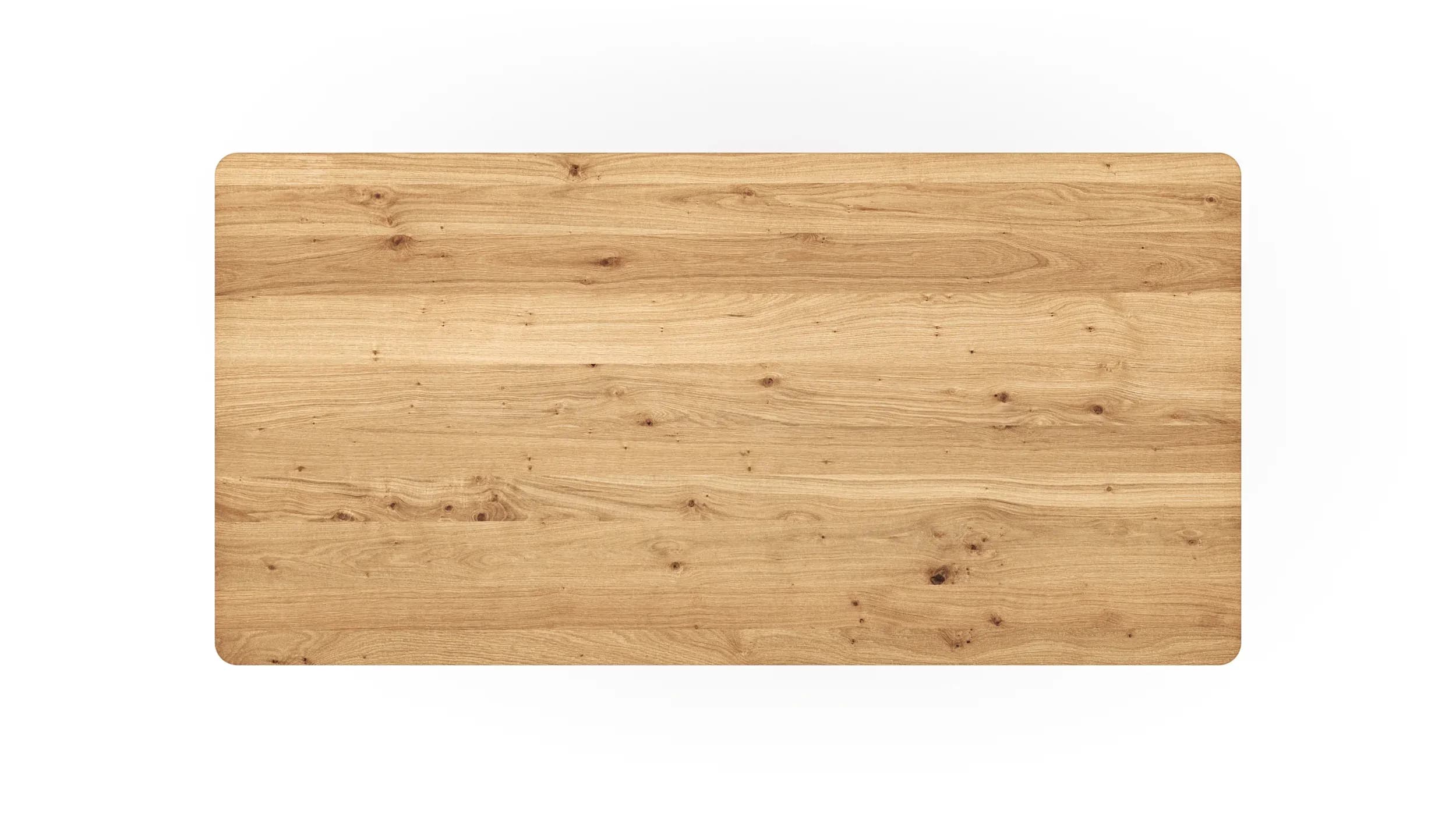 Esstisch Cartago Soft - ausziehbar, LB ca. 180x90 cm, Wildeiche massiv, natur geölt