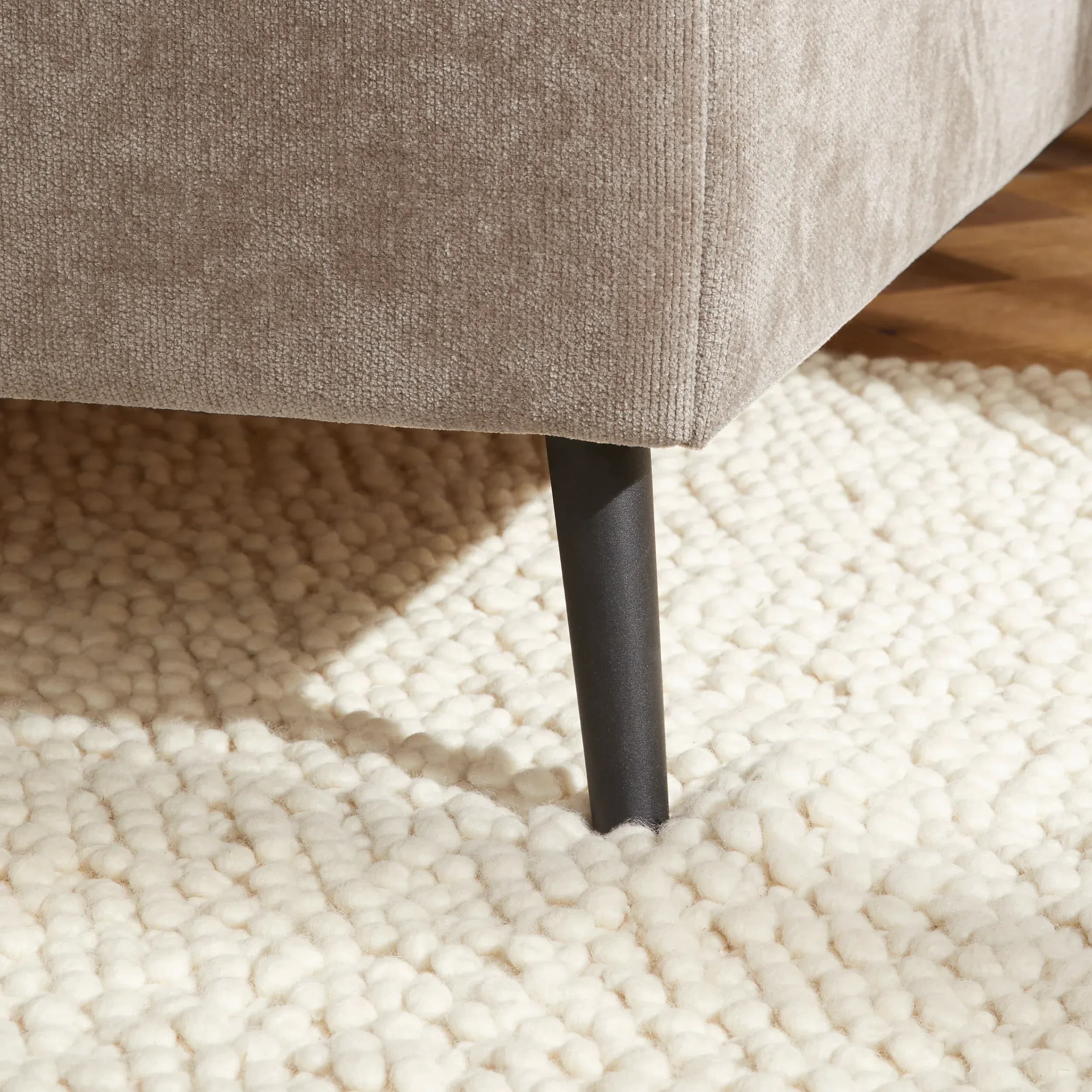 Bettgestell Coria - Liegefläche 180x200 cm, Stoff, Taupe