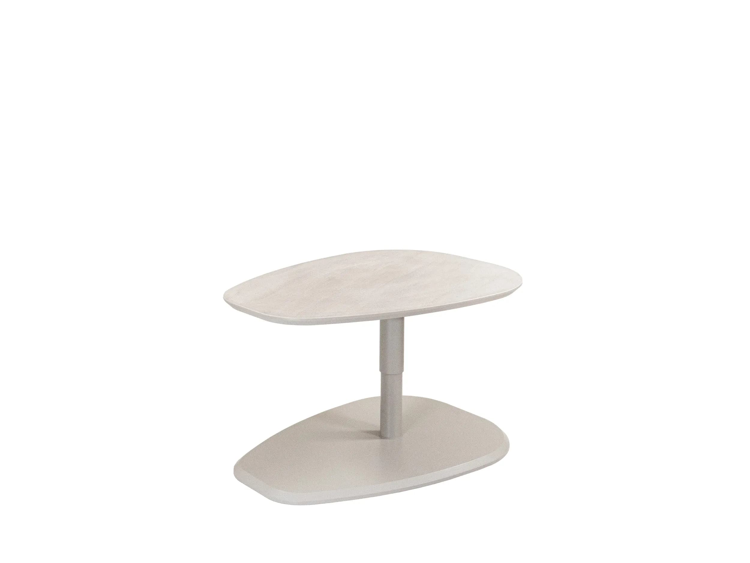 Couchtisch - höhenverstellbar, LBH ca. 80x60x47-65 cm, Steingrau