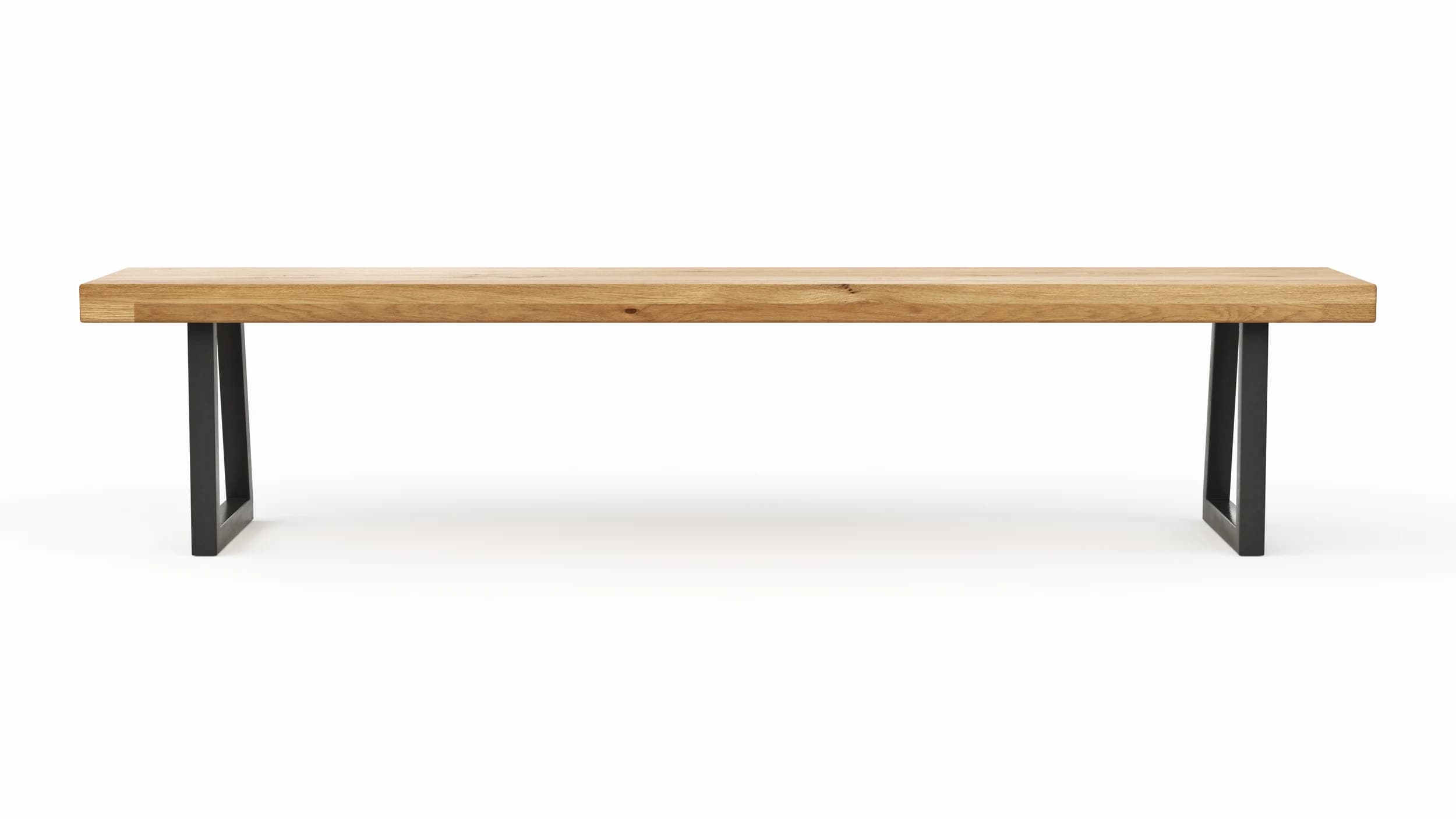 Holzbank Clifton - Breite ca. 200cm, Wildeiche massiv, natur