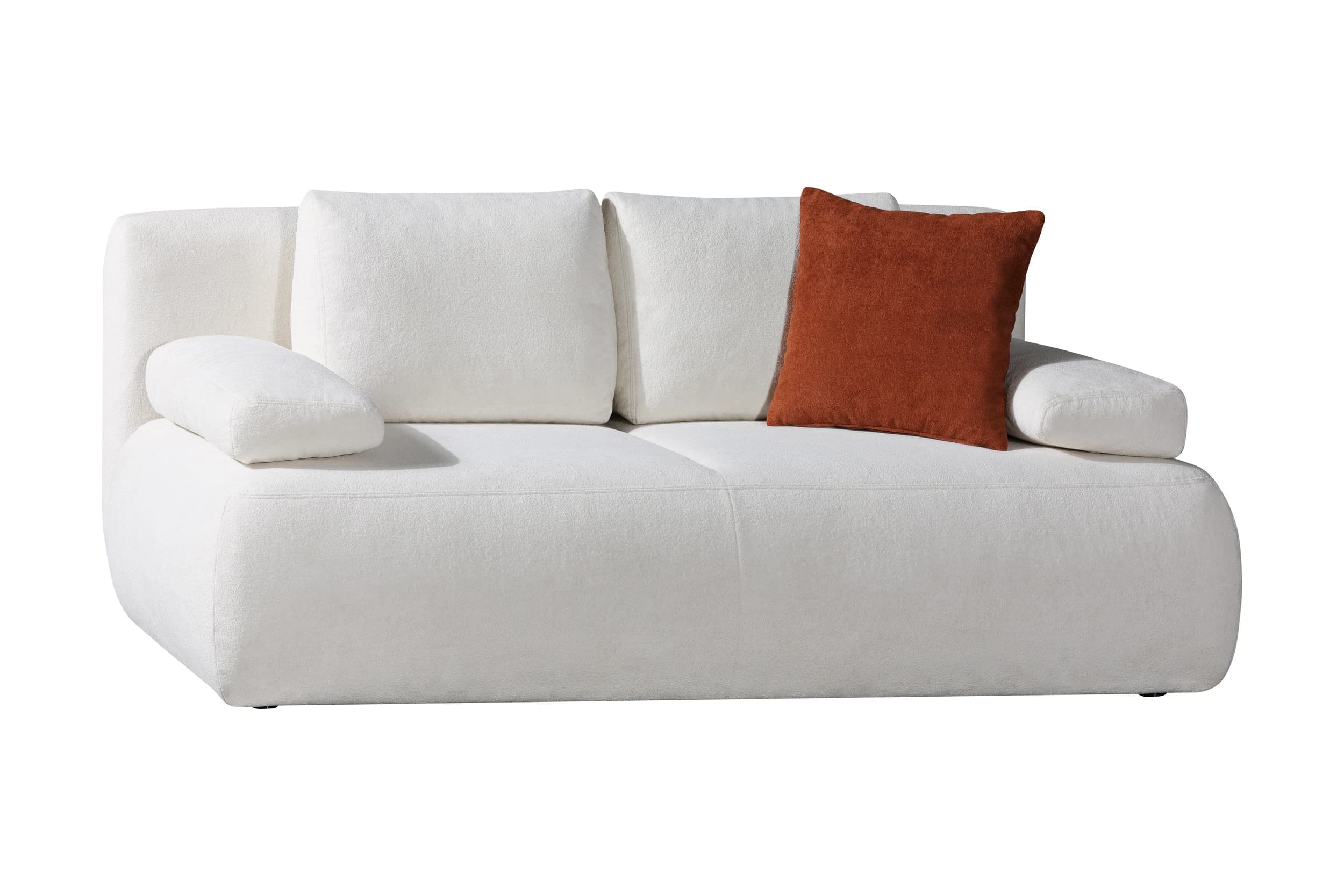 Schlafsofa EM Sintra - Schlaffunktion mit Bettkasten, Stoff, Natur