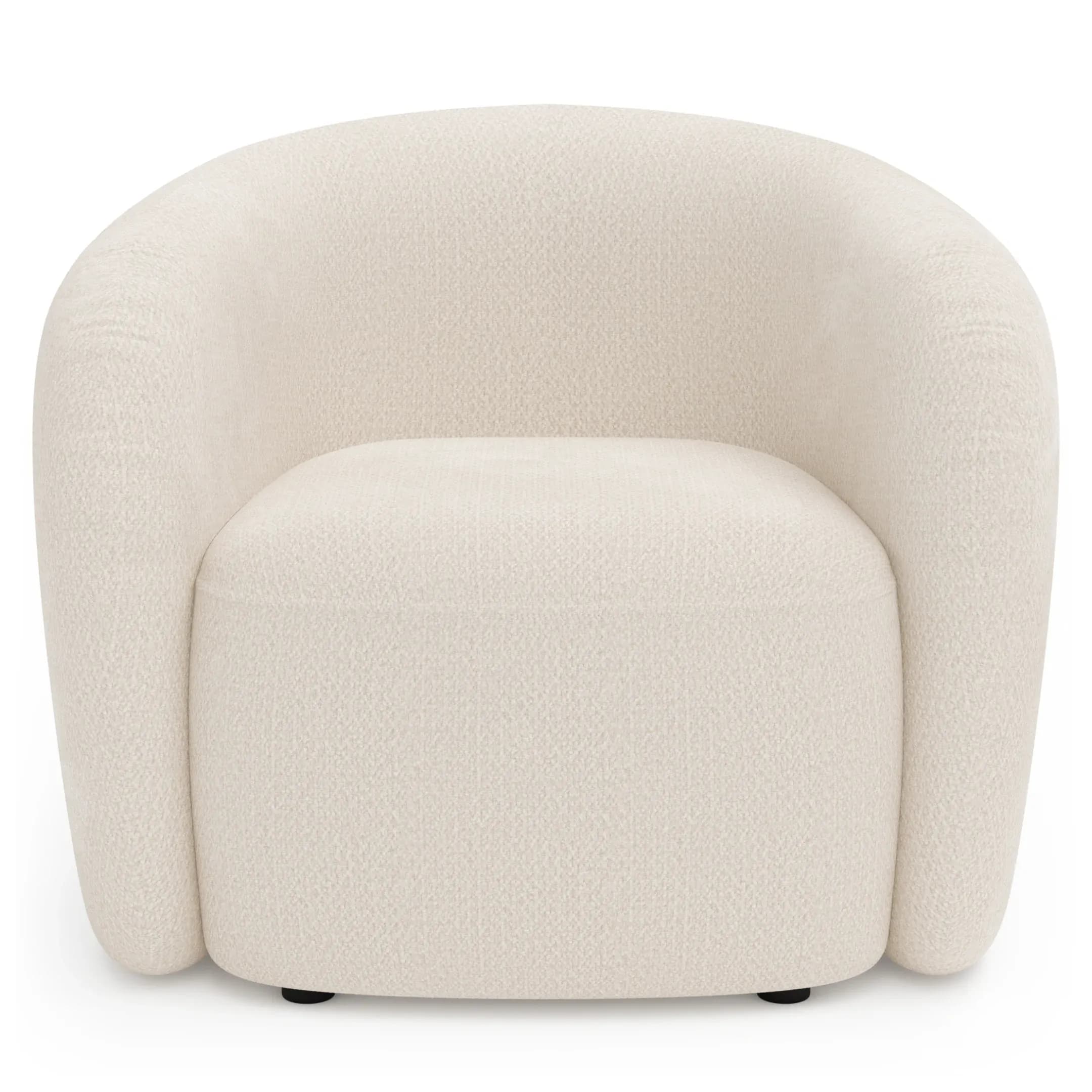 Sessel Karasu - Stoff, Creme