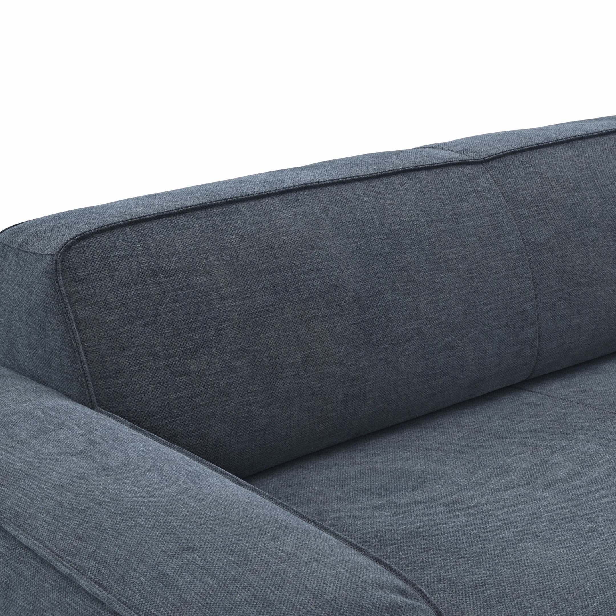 Sofa Denver - 2,5-Sitzer, inkl. Sitzvorzug (motorisch), Stoff, Blau