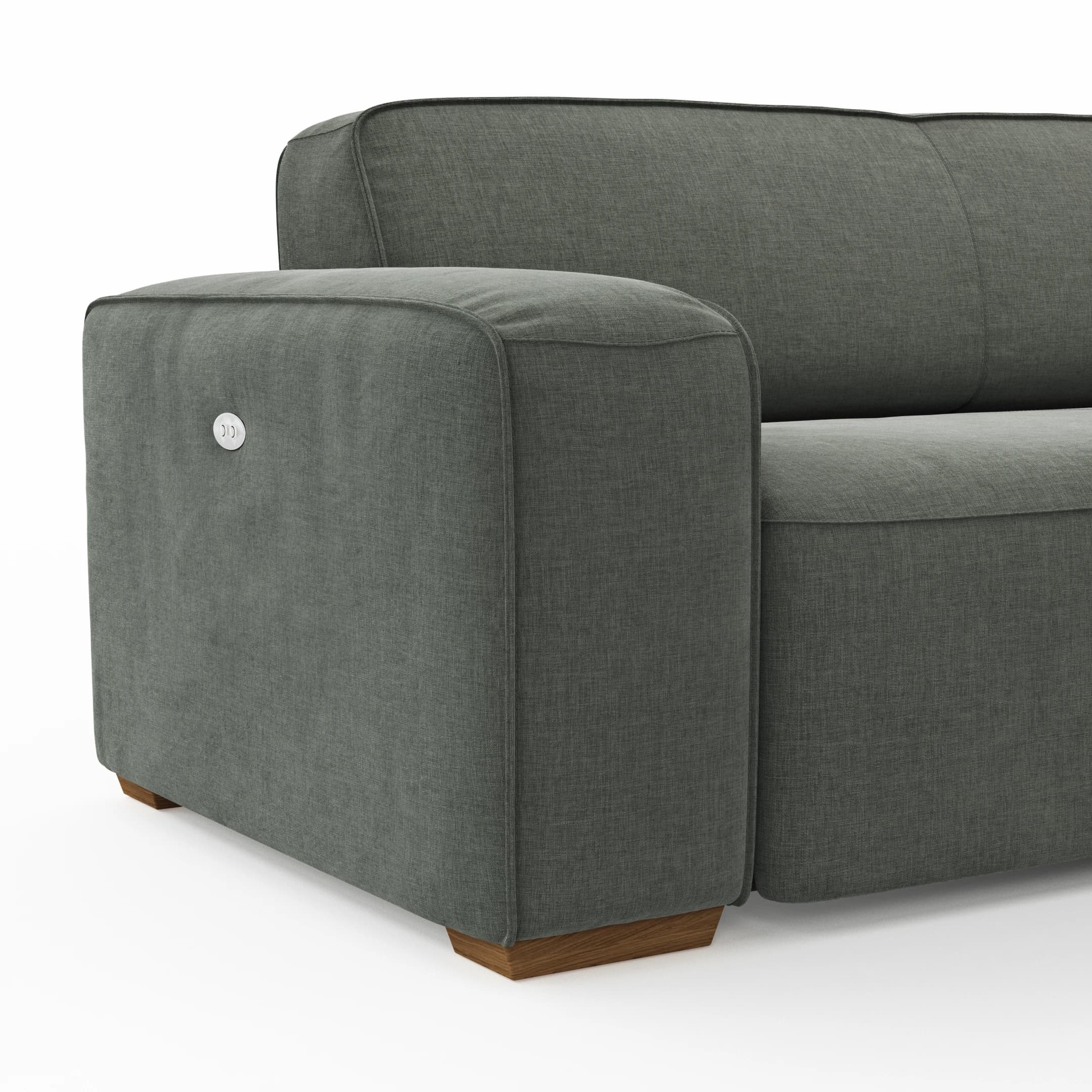 Sofa Denver - 2,5-Sitzer, inkl. Sitzvorzug (motorisch) Stoff, Grau