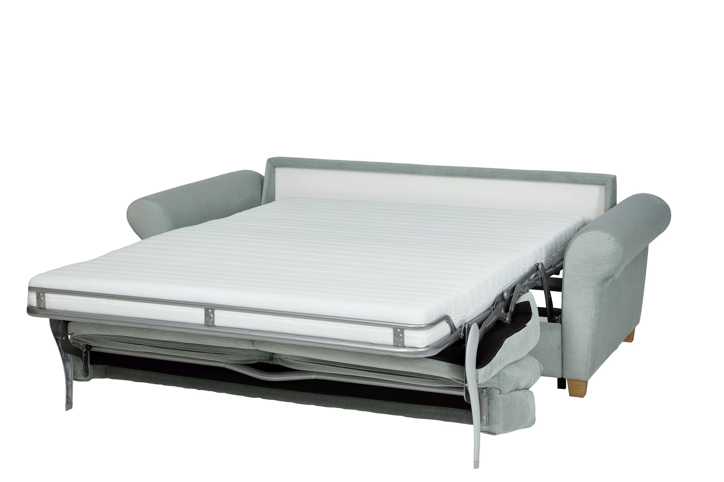 Sofa - 2-Sitzer, Schlaffunktion, Stoff, Beige