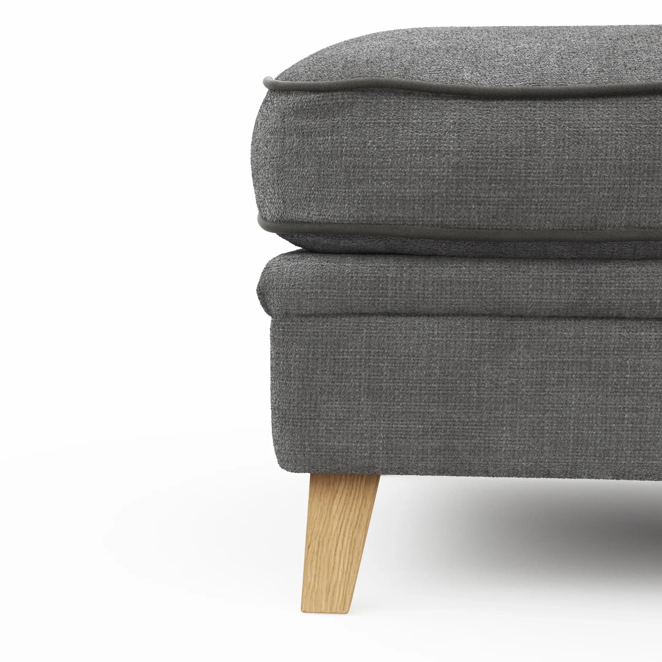 Hocker Mapleton - Stoff, Anthrazit