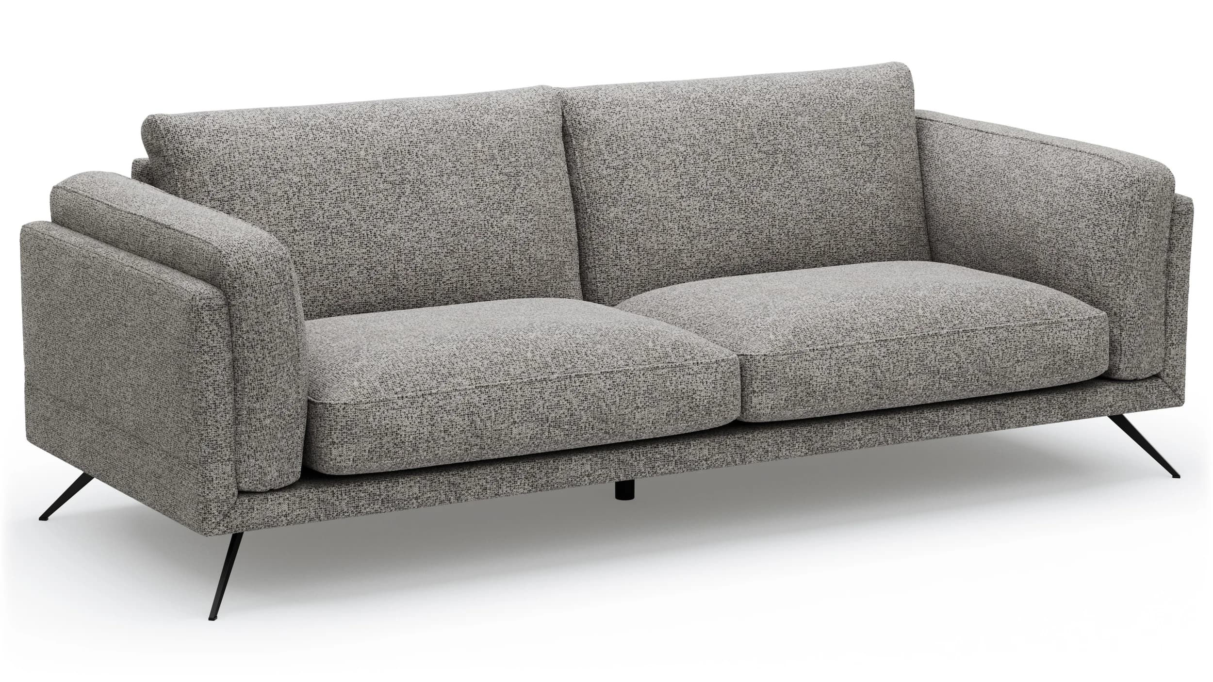 Sofa Valdemoro - 3-Sitzer, Stoff, Grau