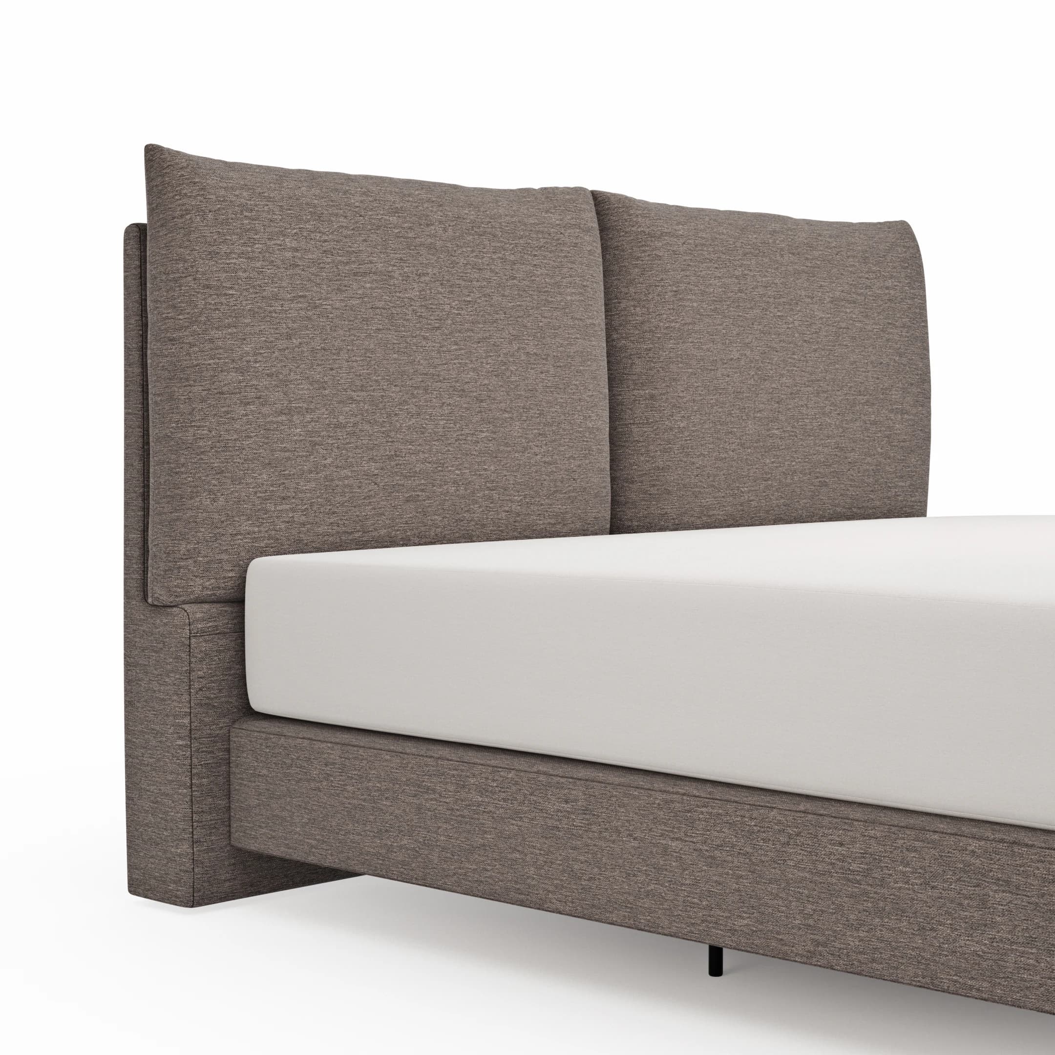 Boxspringbett Alpin - Liegefläche 160x200cm, Stoff, Anthrazit