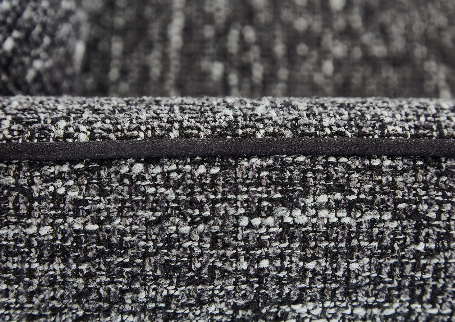Ecksofa - Longchair links mit 1-Sitzer, Stoff, Grau