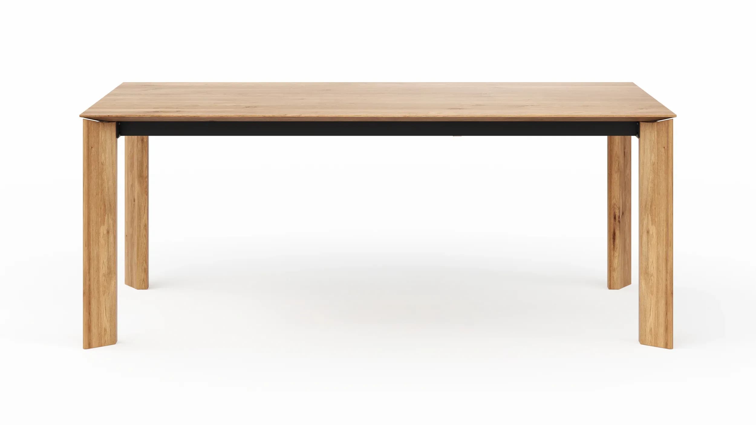 Esstisch Saratoga - ausziehbar, LB ca. 200x95 cm, Wildeiche massiv, natur geölt