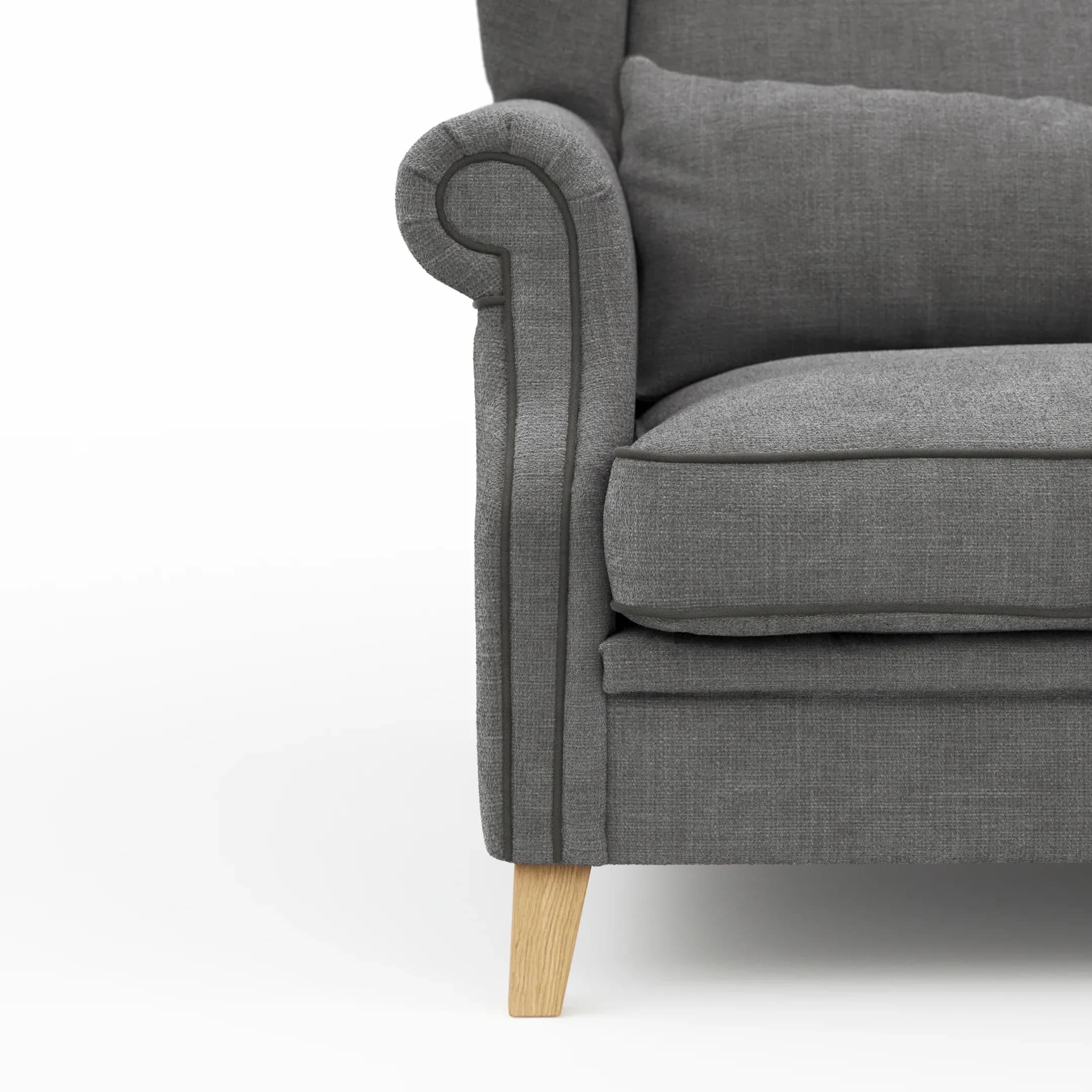 Sessel Mapleton - Stoff, Anthrazit