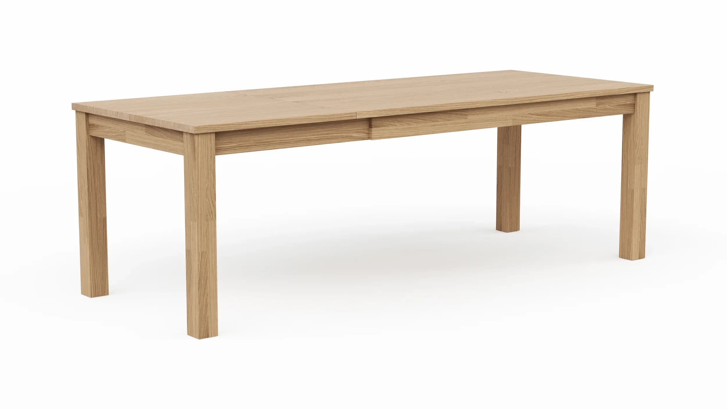 Esstische Dinner - ausziehbar, LB ca. 160x90 cm , Eiche bianco massiv
