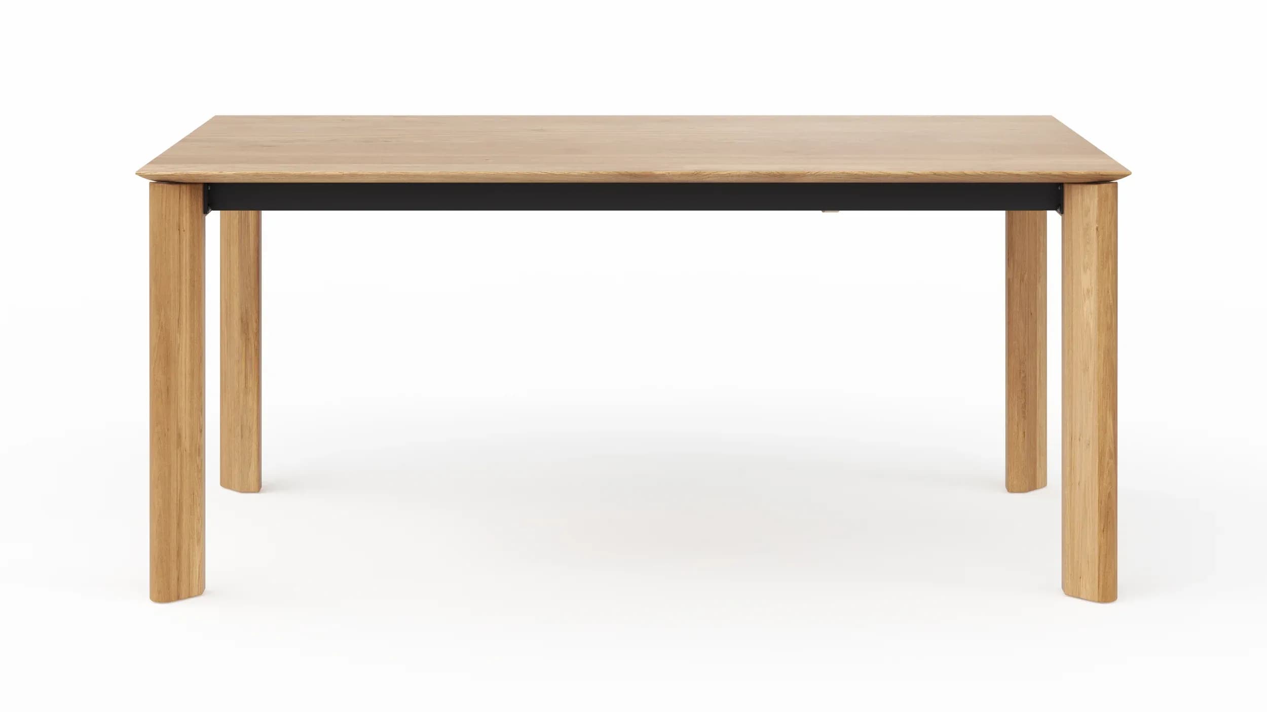 Esstisch Hillsboro - ausziehbar, LB ca. 180x95 cm, Wildeiche massiv