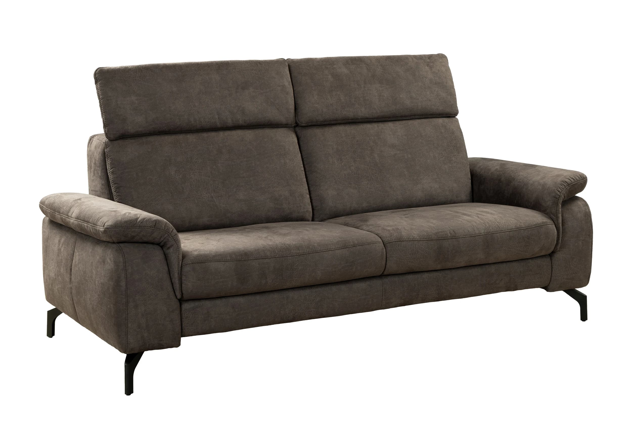 Sofa - 2,5-Sitzer, Stoff, Dunkelbraun