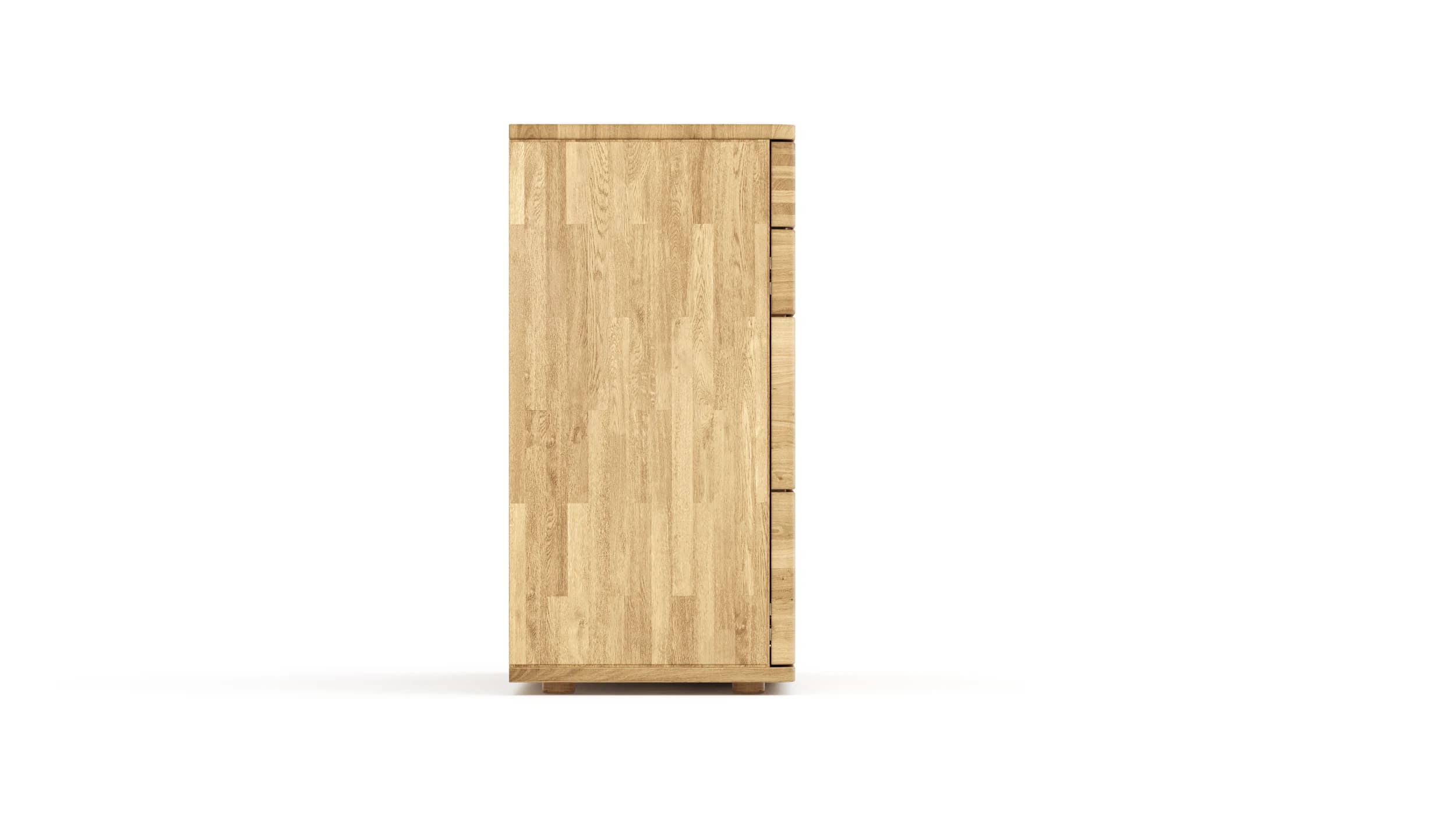 Sideboard Cartago Soft - Wildeiche massiv, bianco geölt
