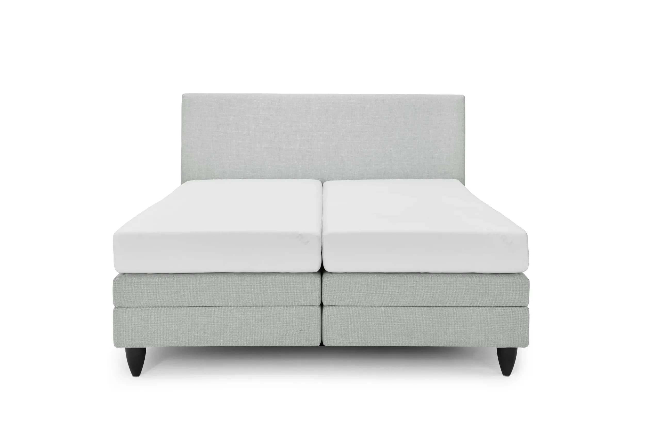 Boxspringbett - Liegefläche ca. 180x200cm, Stoff, Grau