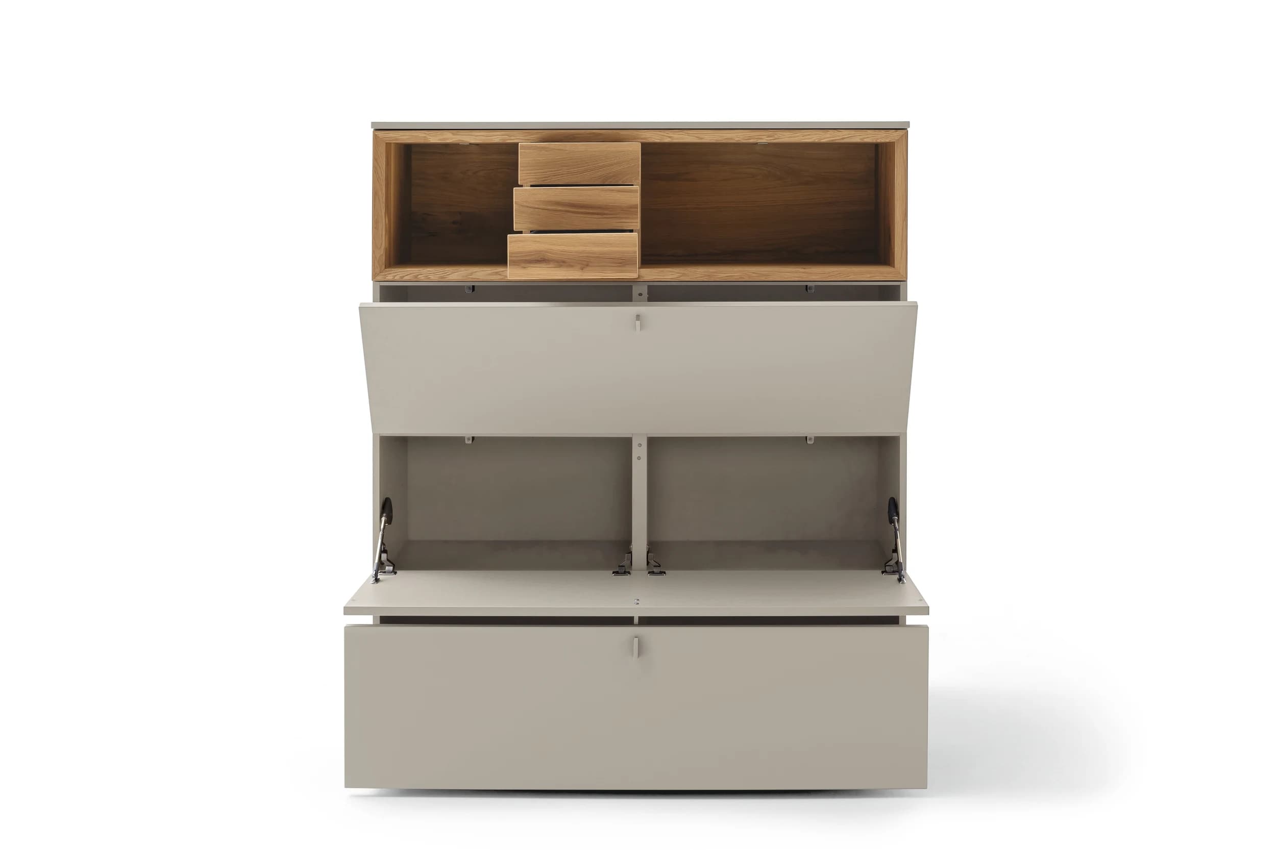 Highboard - Lack Steingrau