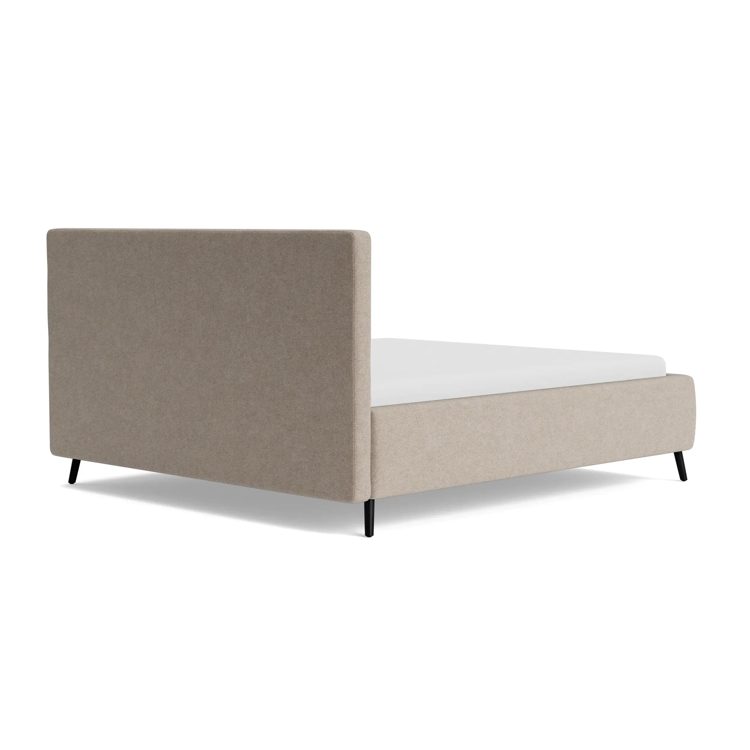 Bettgestell Coria - Liegefläche 180x200 cm, Stoff, Taupe