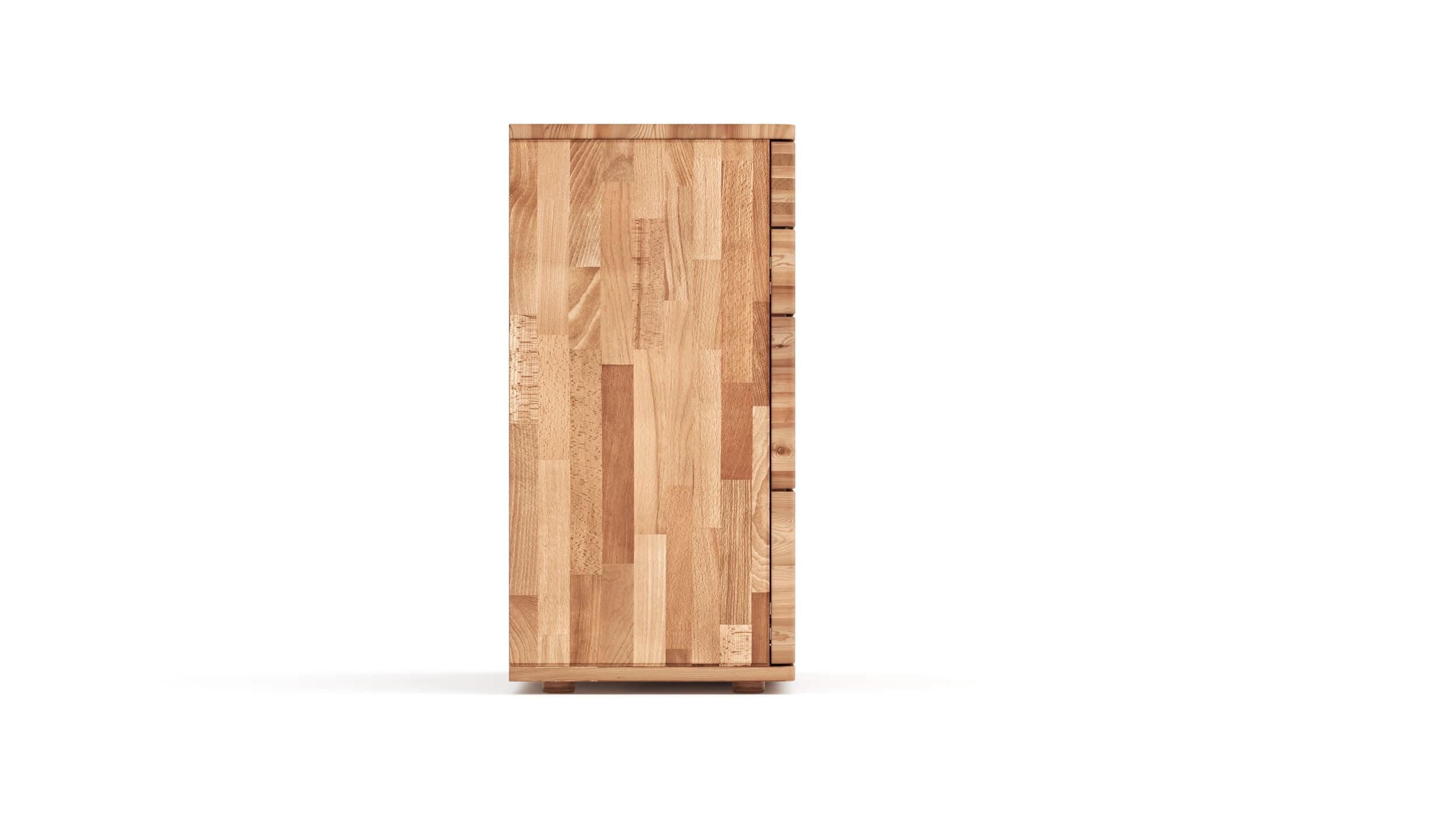 Sideboard Cartago Soft - Astbuche massiv, natur geölt