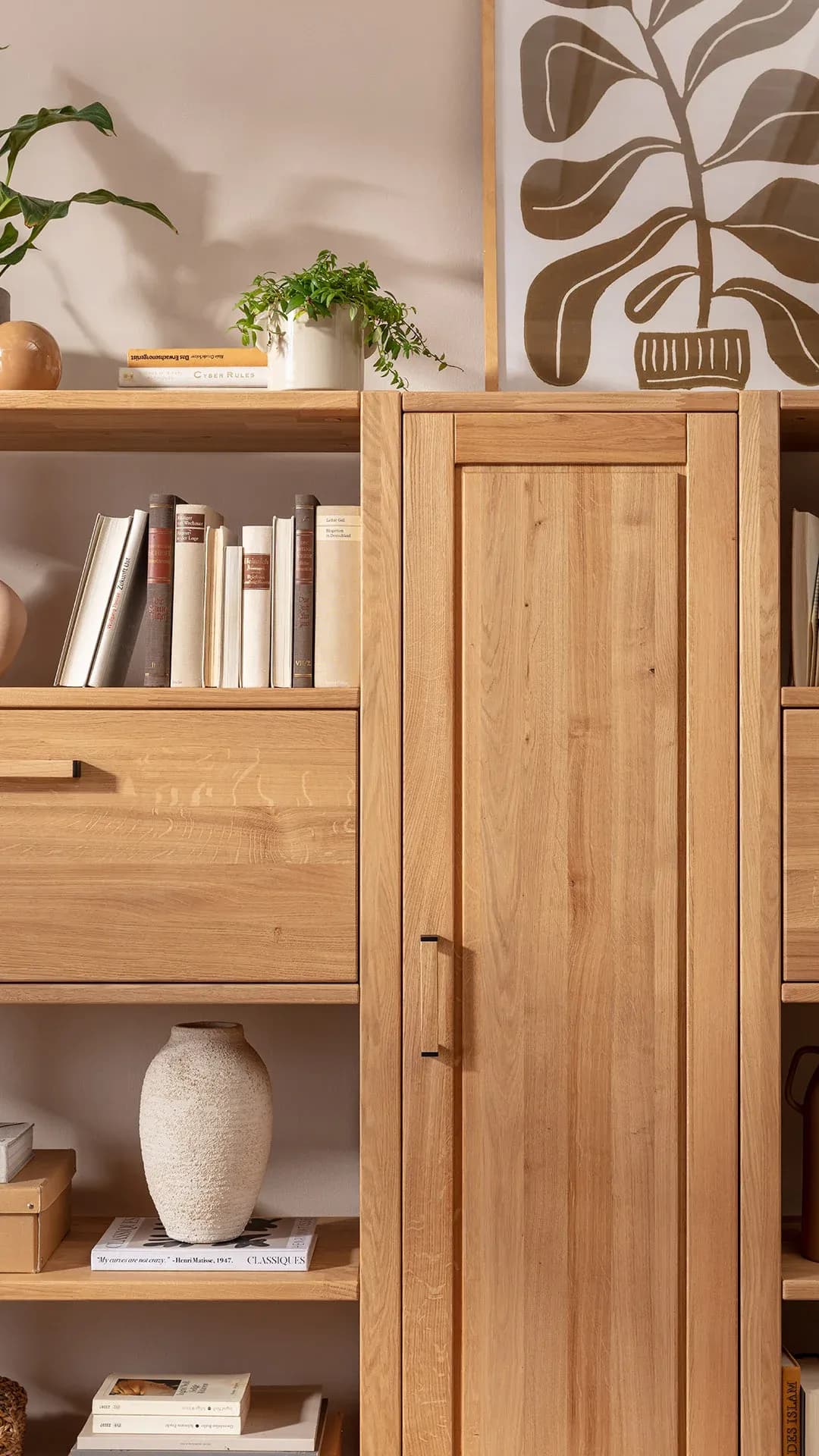 Highboard Elara - Eiche massiv, legno geölt