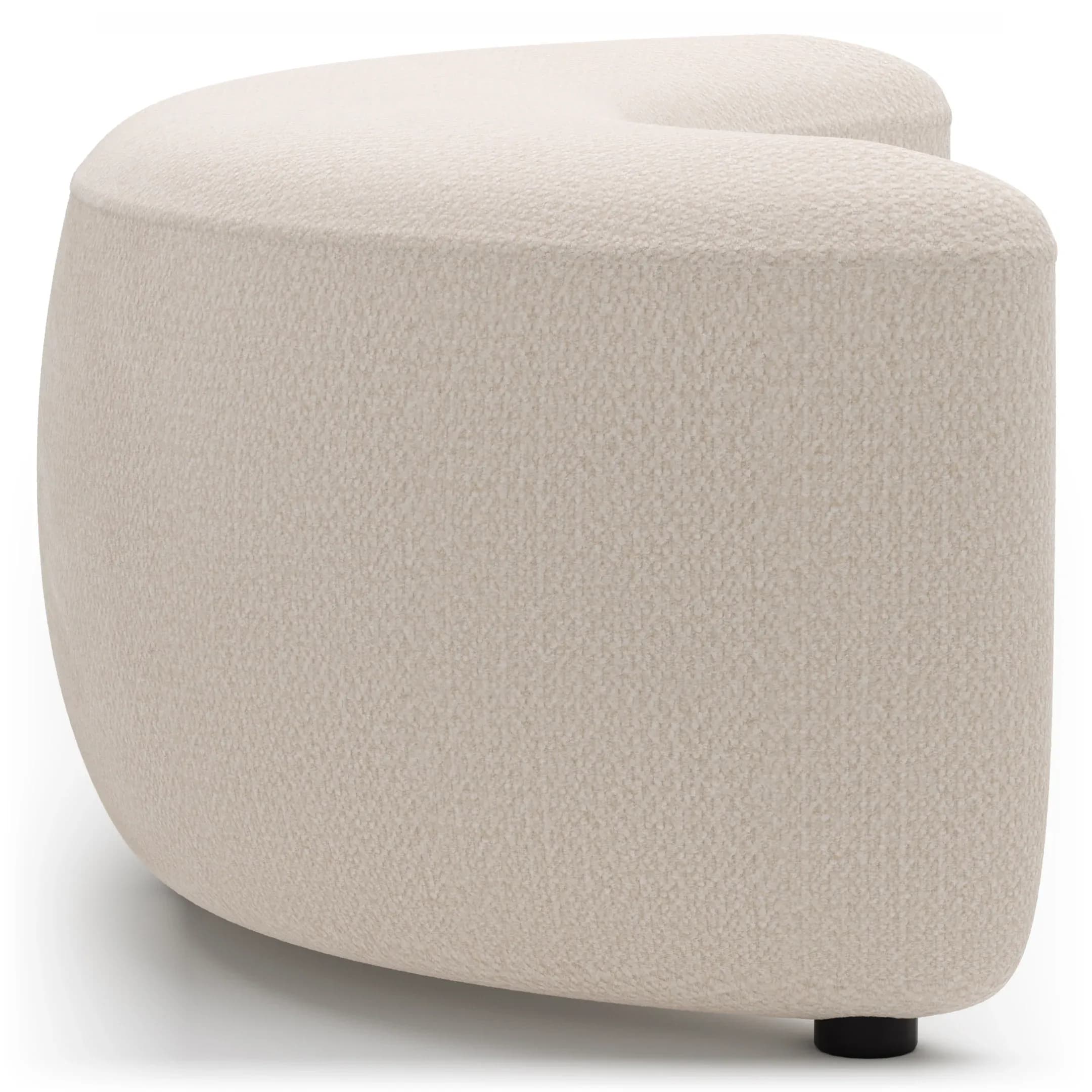 Anstellhocker Karasu - Stoff, Creme