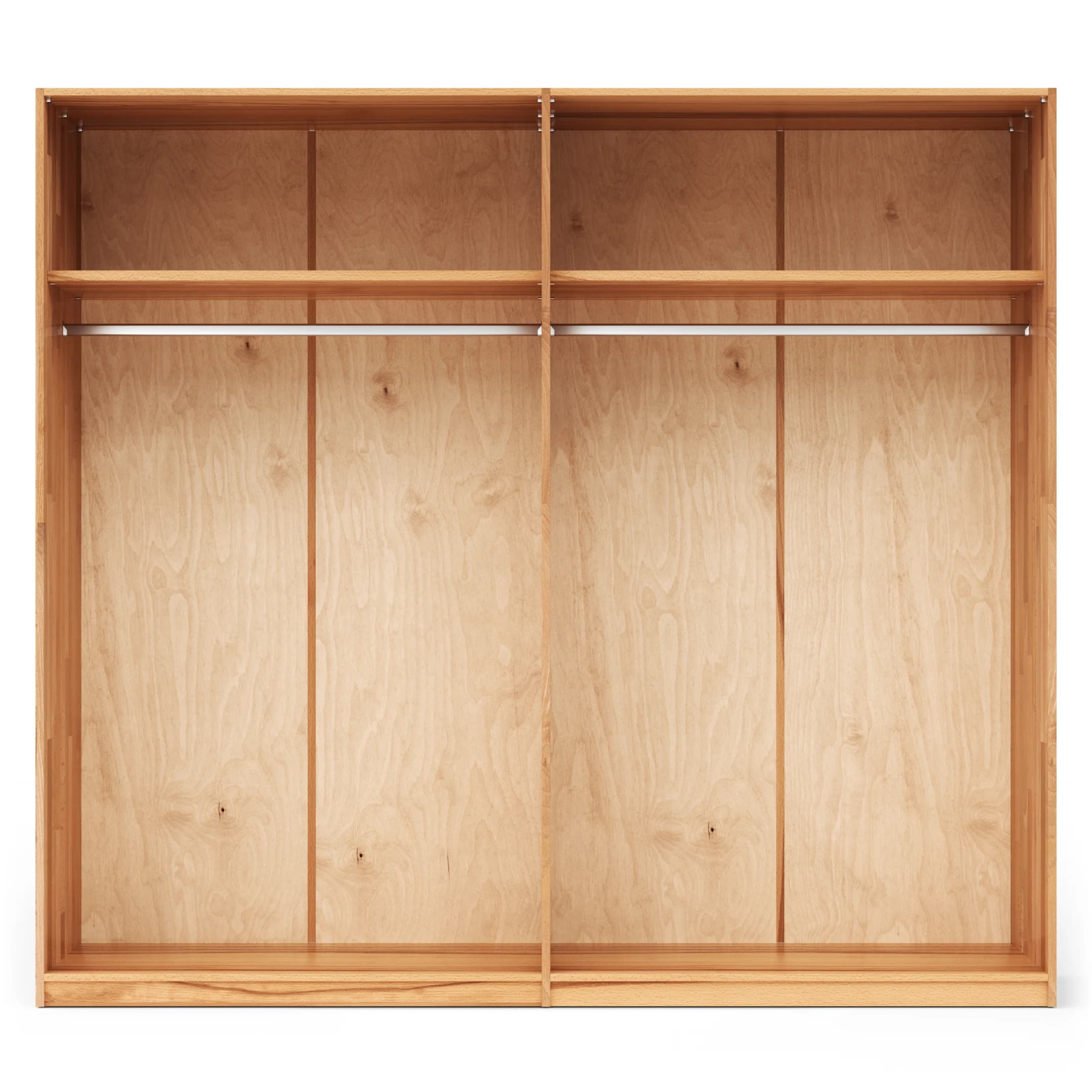 Drehtürenschrank Tigris - B. ca. 240 cm, Kernbuche massiv, geölt