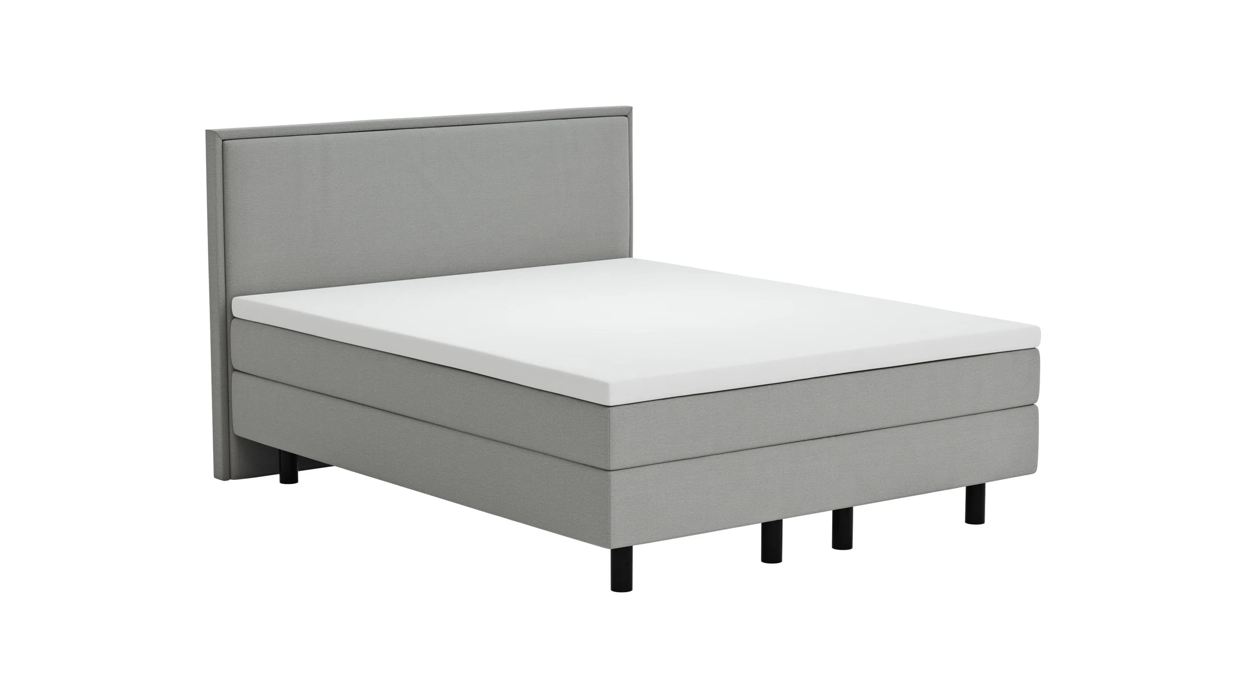 Boxspringbett Valencia - Liegefläche ca. 160x200 cm, Stoff, Zink