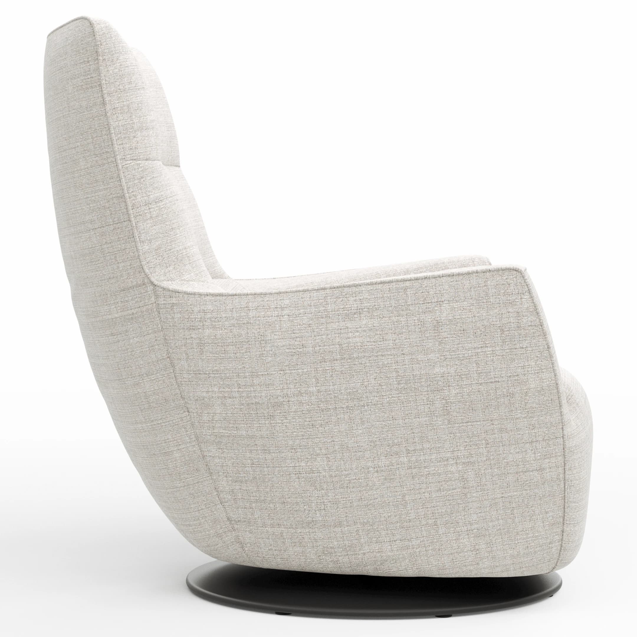 Sessel Lilaia - inkl. Dreh- und Wippfunktion, Stoff, Kaschmir