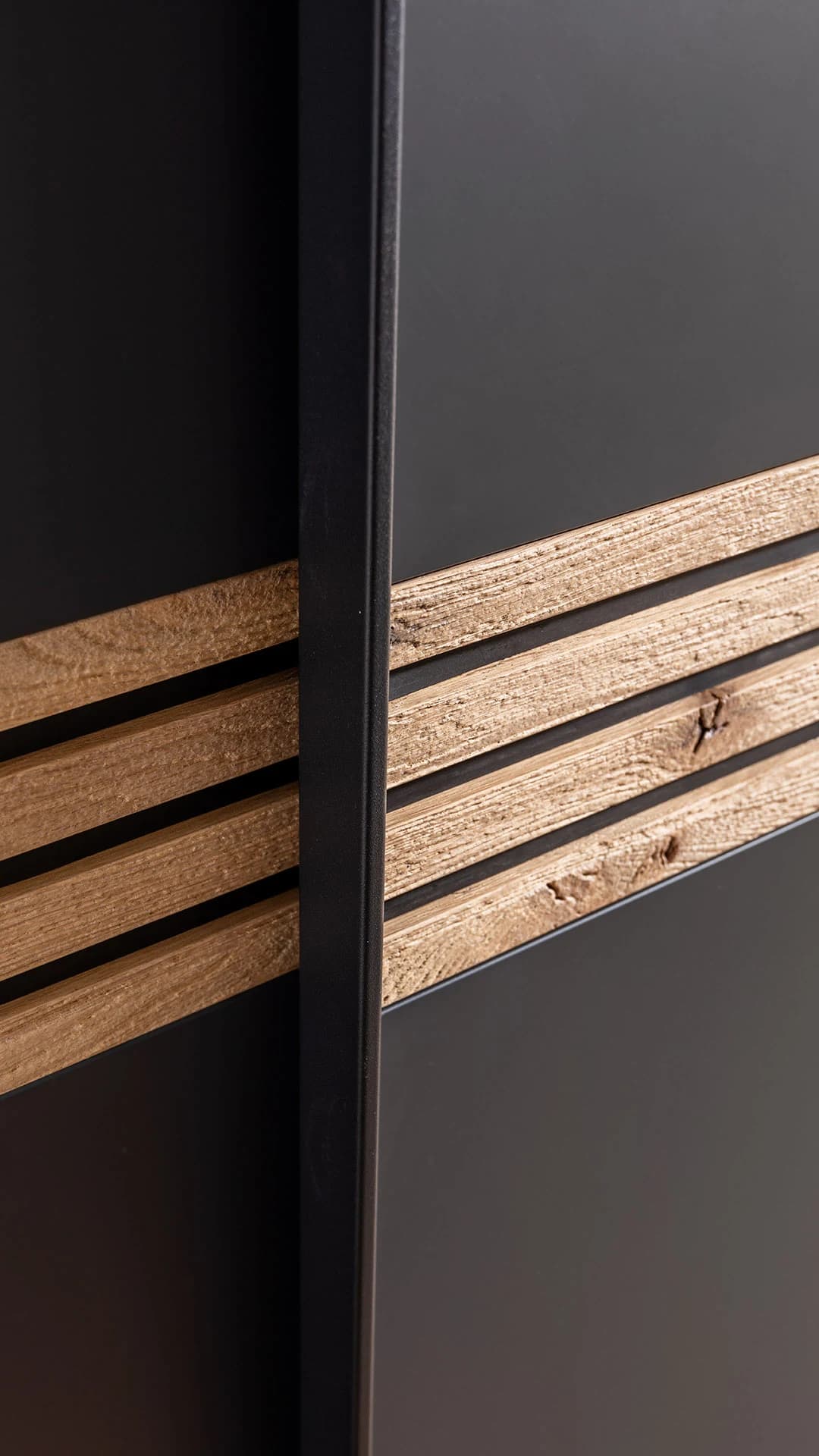 Schwebetürenschrank Viana - BHT ca. 300x230x68 cm, Anthrazit