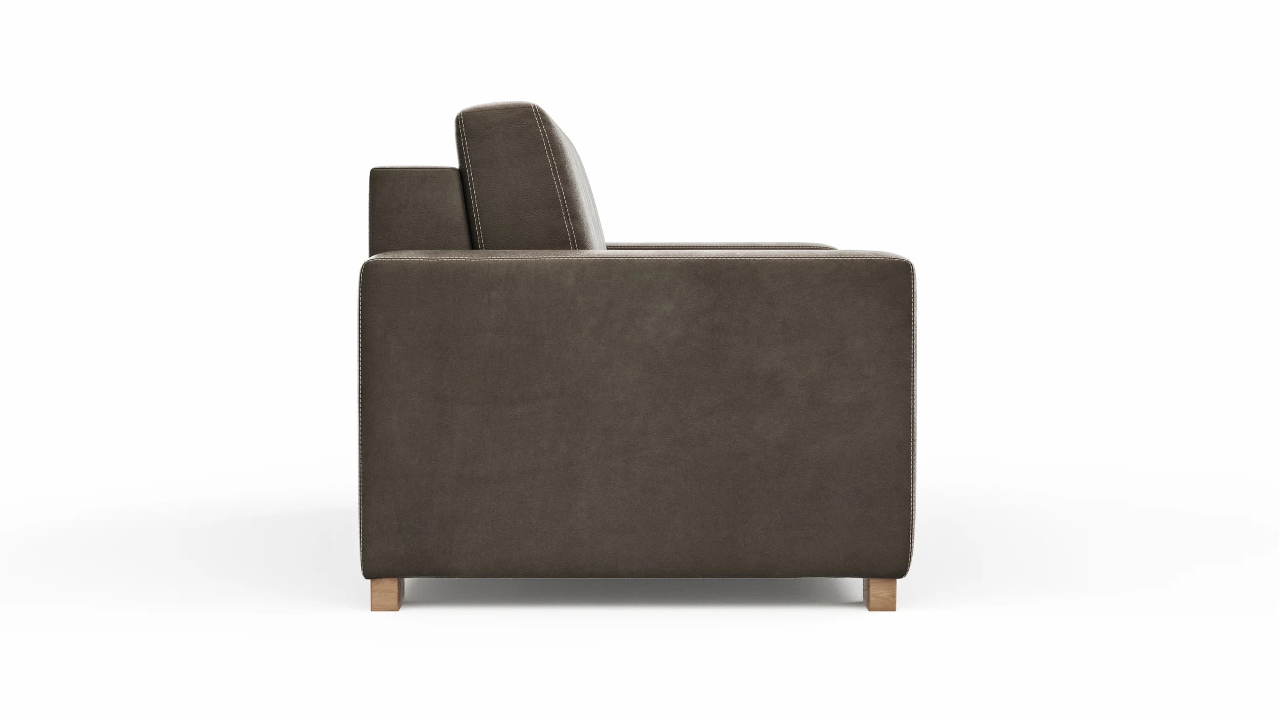 Sofa Lakeville 1 - 2-Sitzer inkl. Schlaffunktion, Stoff, Braun