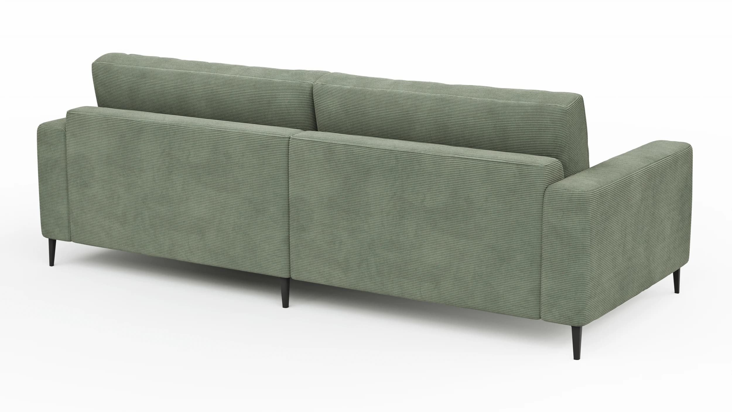Ecksofa Solero 2.0 - 1,5-Sitzer mit Longchair rechts, Stoff, Olivgrün