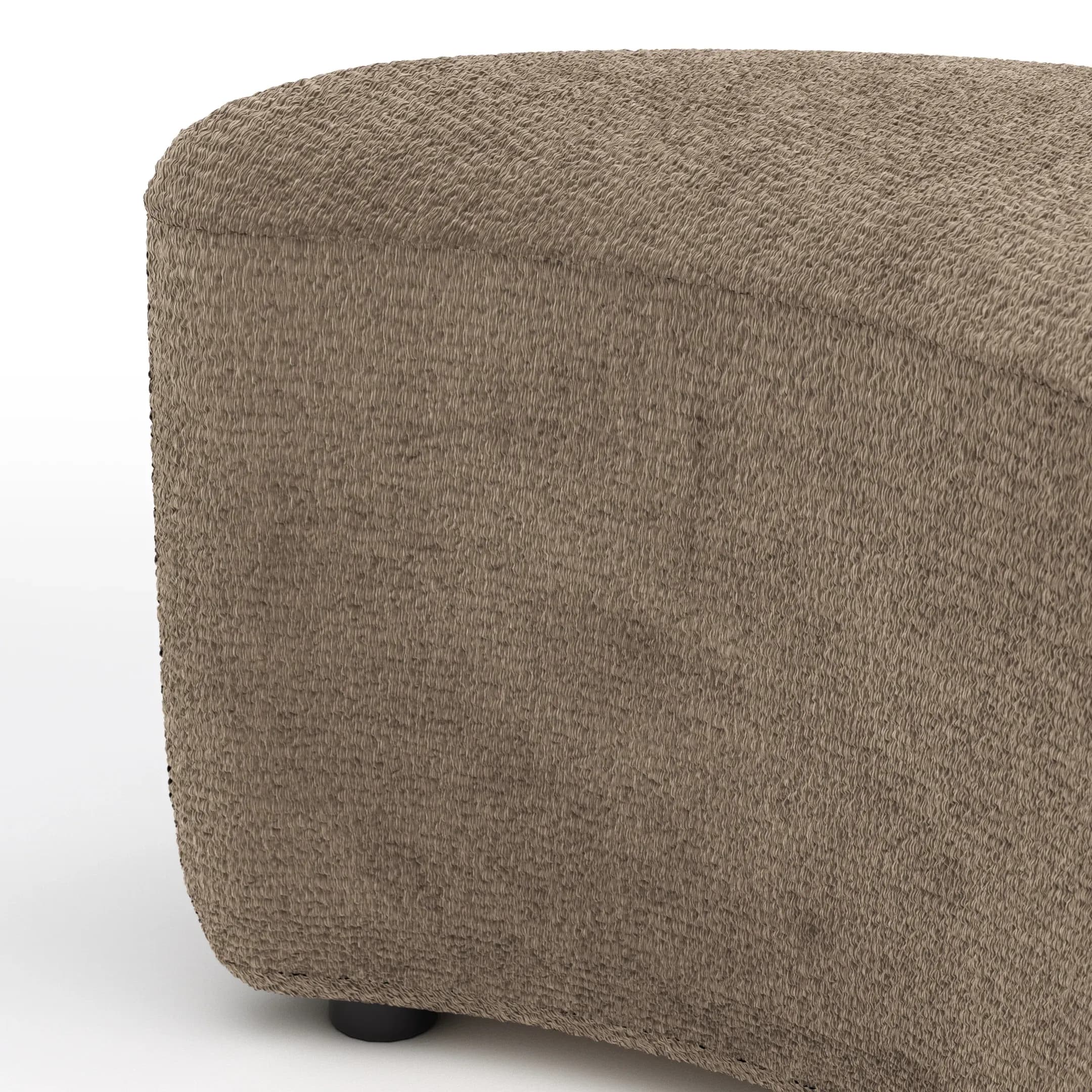 Anstellhocker Karasu - Stoff, Taupe