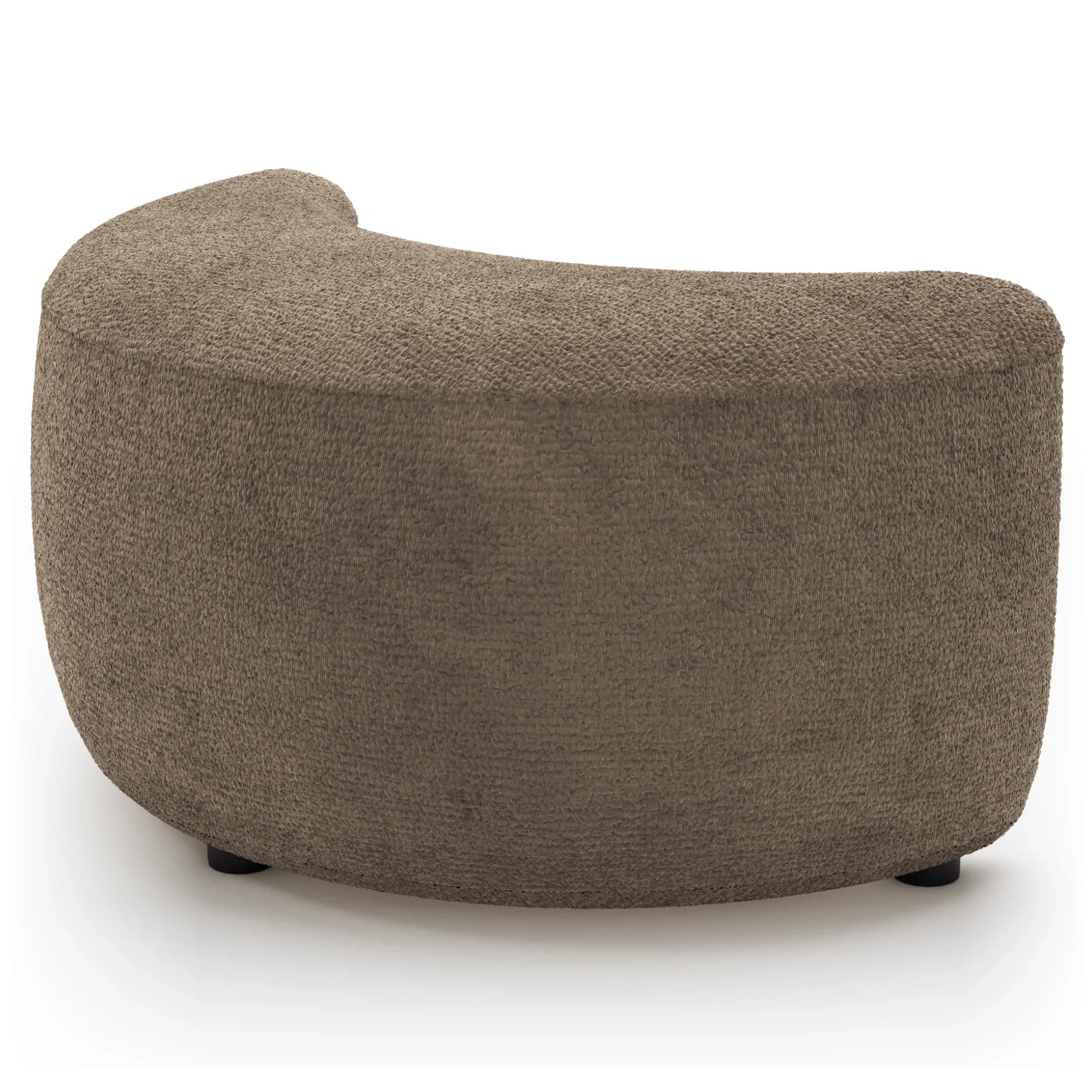 Anstellhocker Karasu - Stoff, Taupe