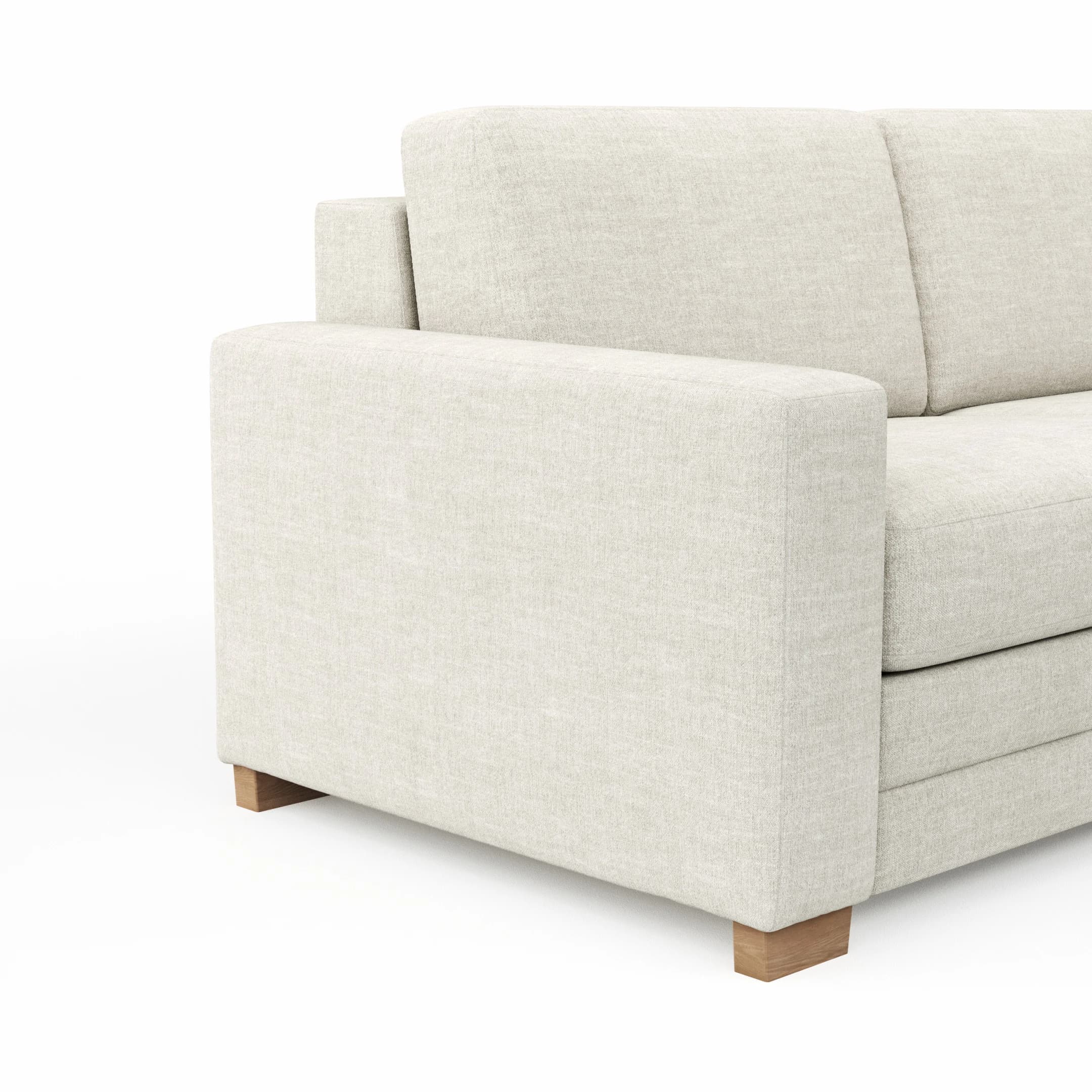 Sofa Lakeville 1 - 2-Sitzer inkl. Schlaffunktion, Stoff, Natur
