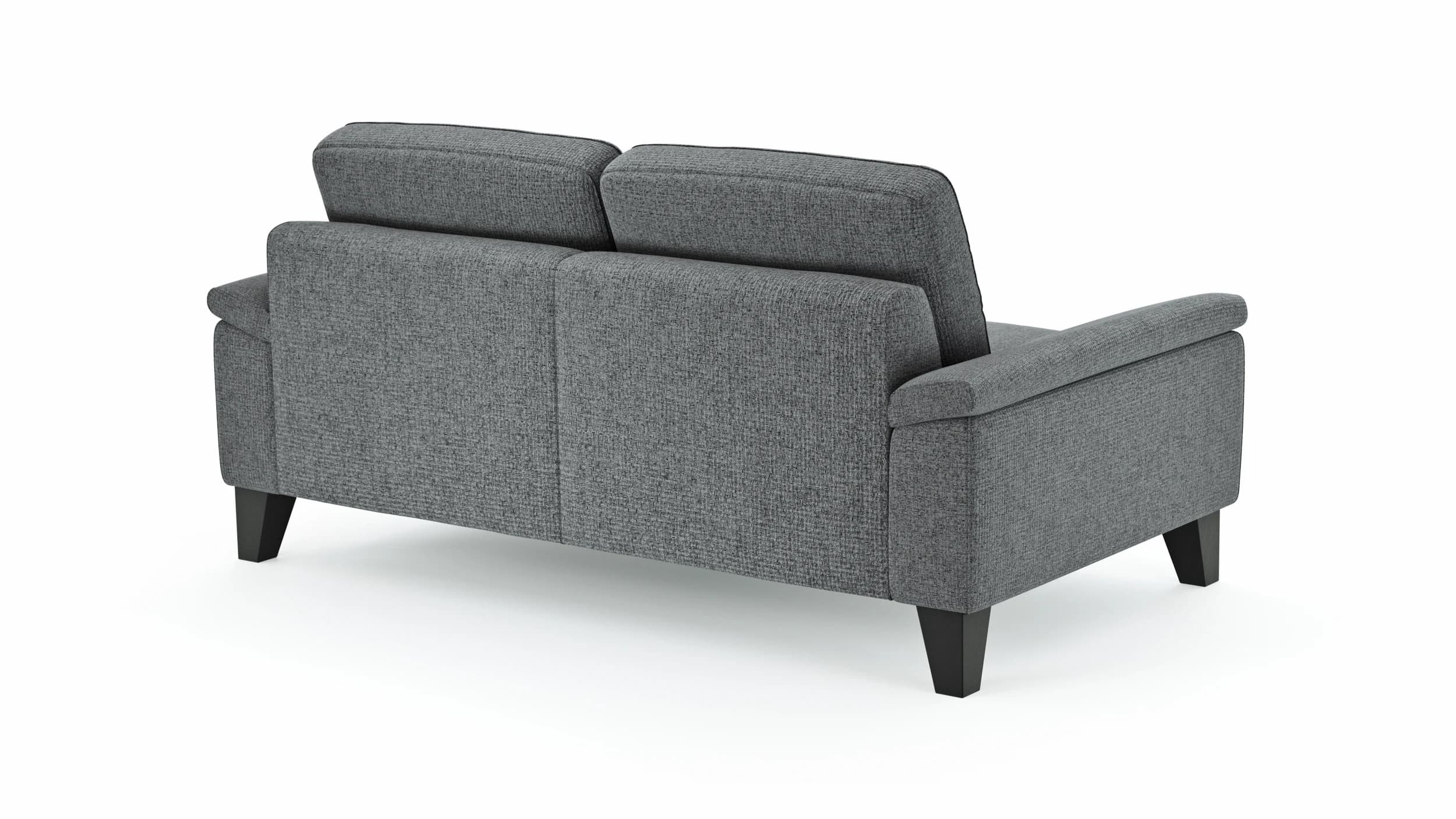 Sofa Oviedo - 2-Sitzer, keine Funktionen, Flachgewebe, Grau