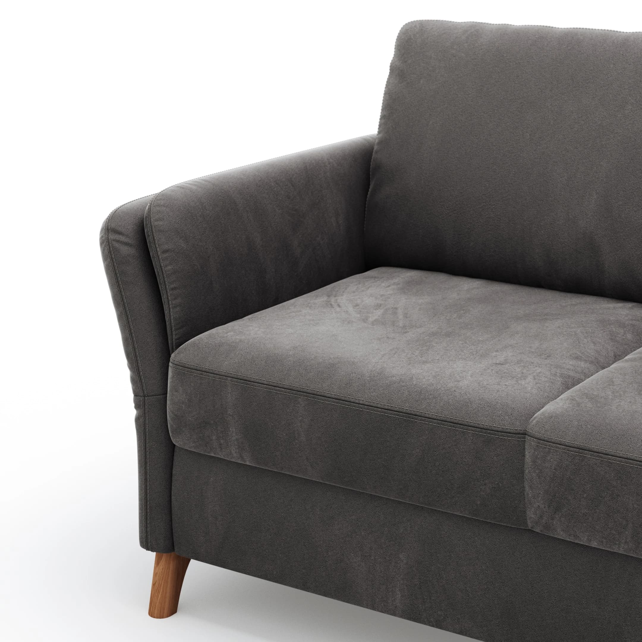 Sofa Vayra - 2,5-Sitzer, Stoff, Anthrazit