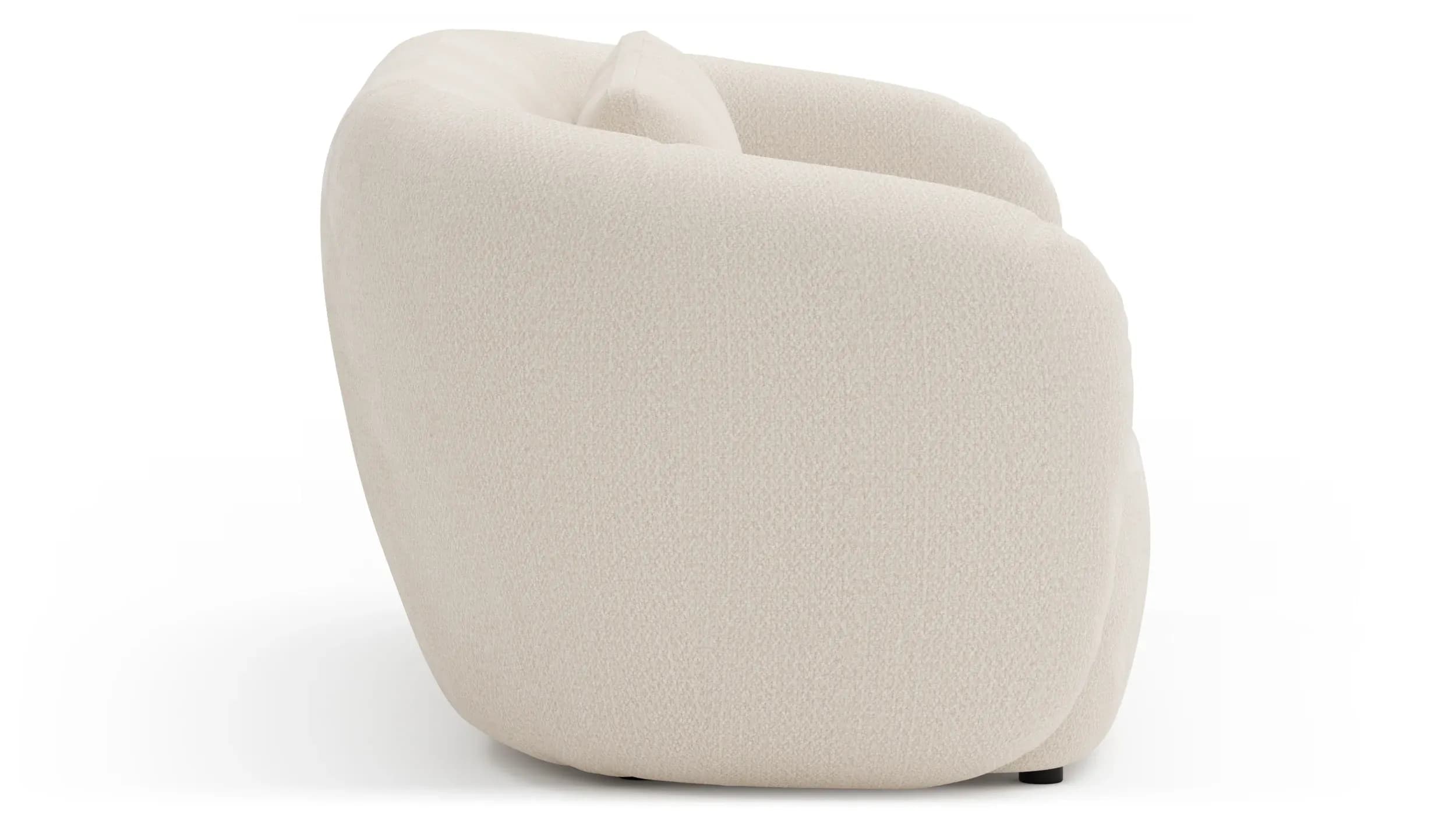 Sofa Karasu - 3-Sitzer, Stoff, Creme