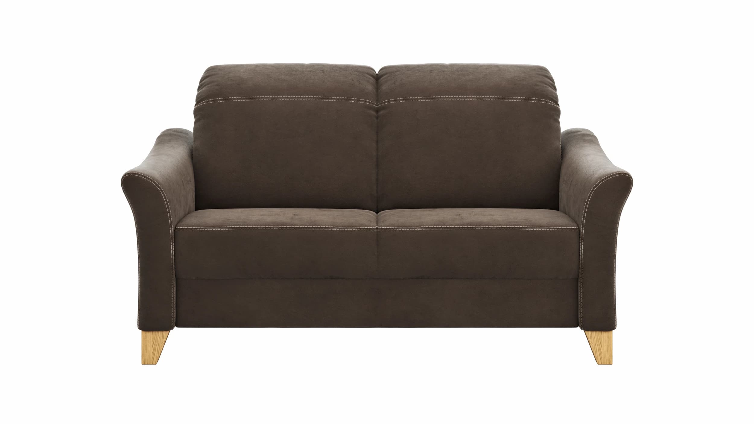 Sofa Canterbury - 2,5-Sitzer, Stoff, Dunkelbraun