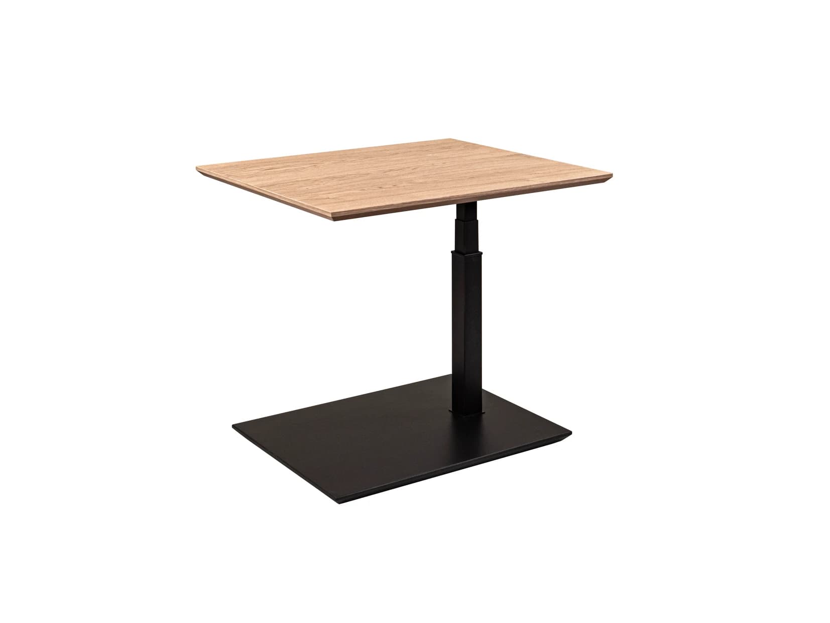 Couchtisch - höhenverstellbar, LBH. ca. 70x60x47-65 cm, Wildeiche