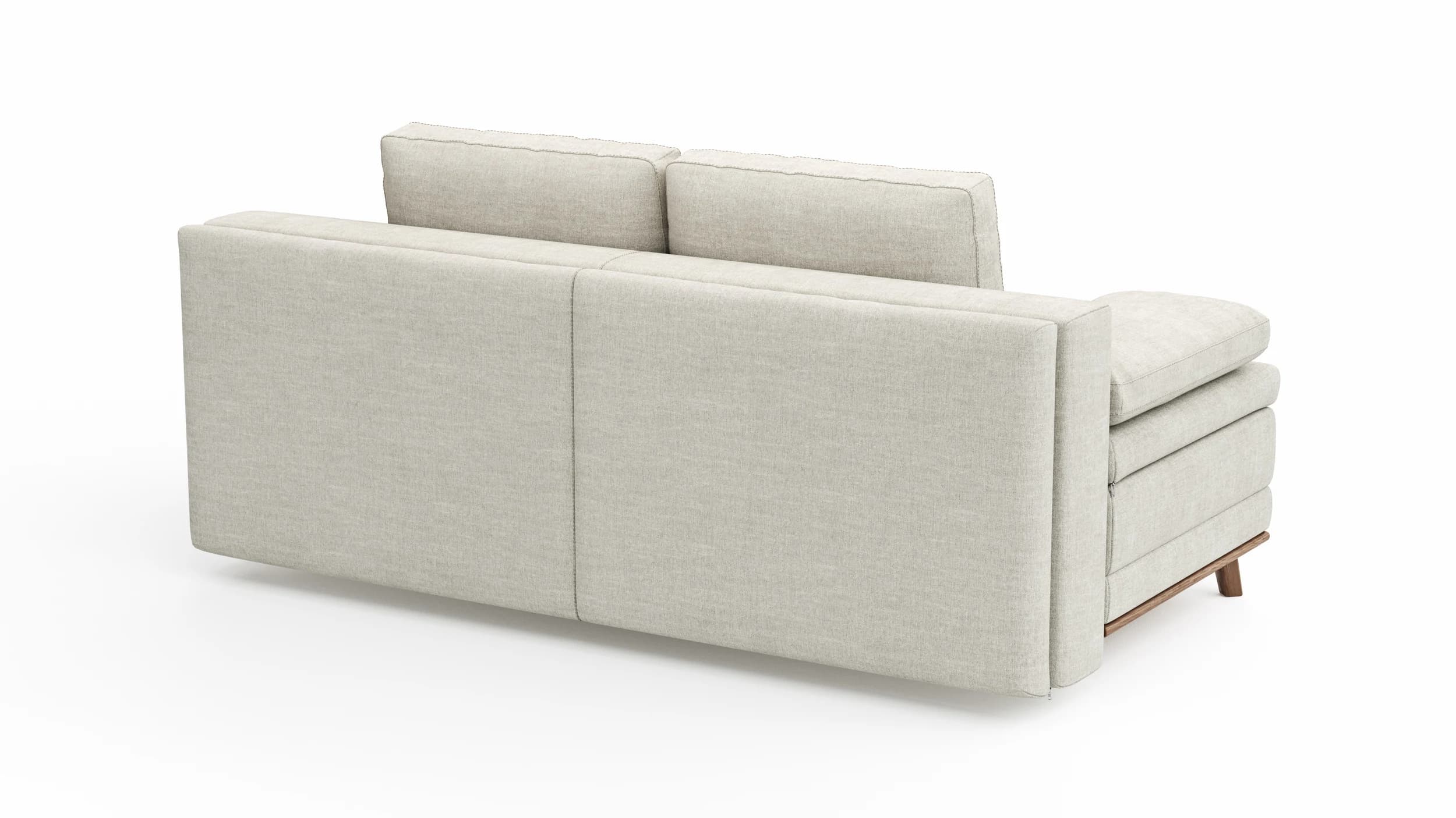 Sofa Lakeville 2 - 2-Sitzer inkl. Schlaffunktion mit Bettkasten, Stoff, Natur
