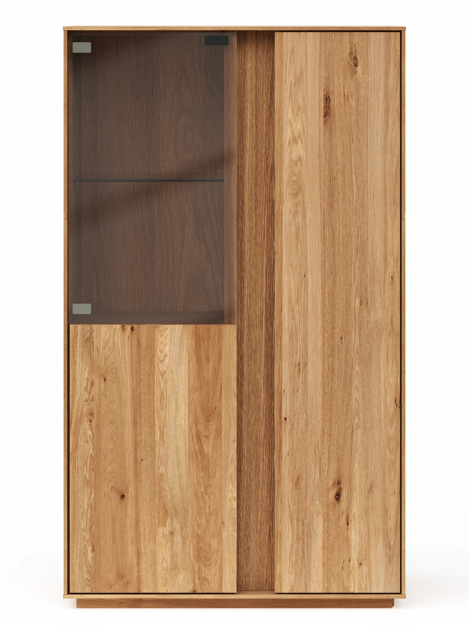 Highboard Saratoga - Wildeiche massiv, natur geölt
