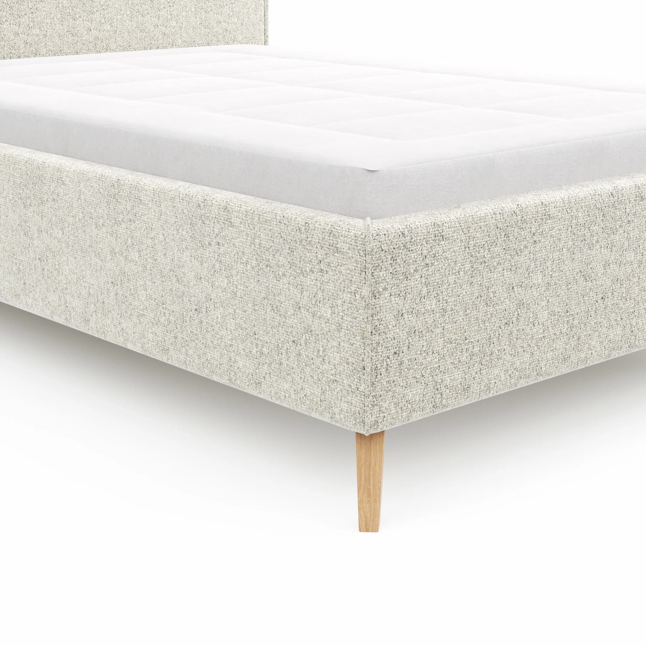 Bettgestell Carmen - Liegefläche ca. 140x200cm, Stoff, Beige