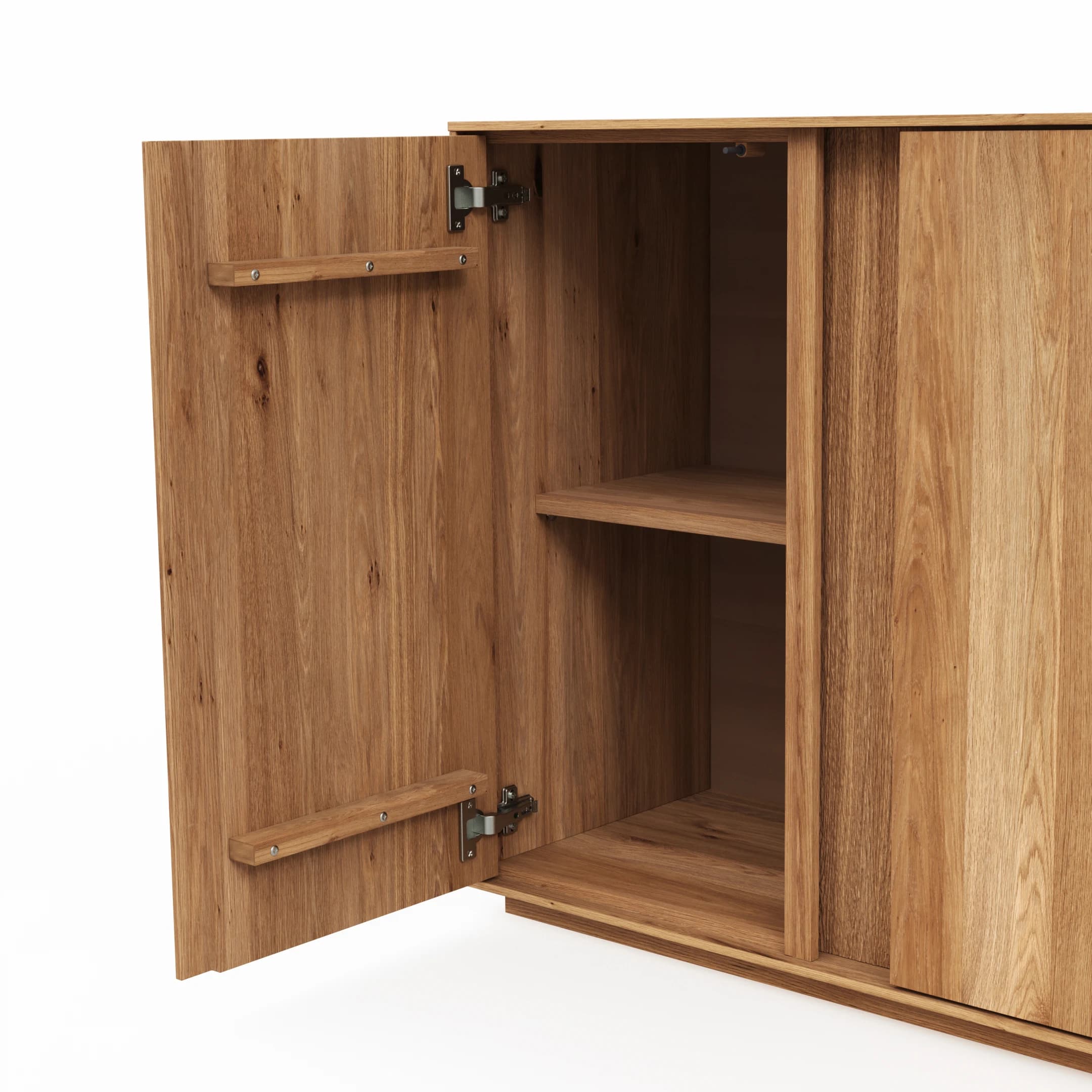 Sideboard Saratoga - Wildeiche massiv, natur geölt