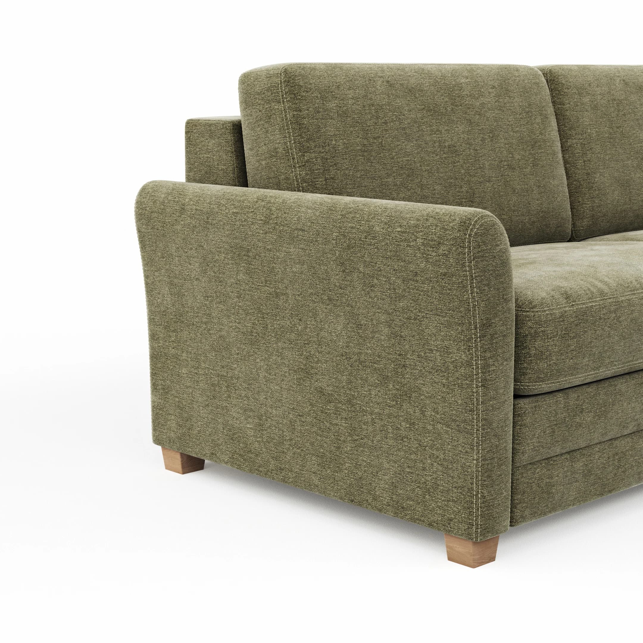 Sofa Lakeville 1 - 2-Sitzer inkl. Schlaffunktion, Stoff, Grün
