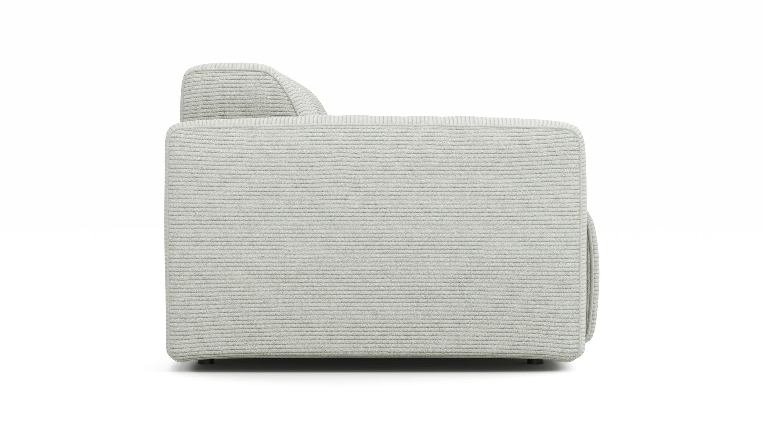 Sofa Elementos - 3-Sitzer XL, Stoff, Hellgrau