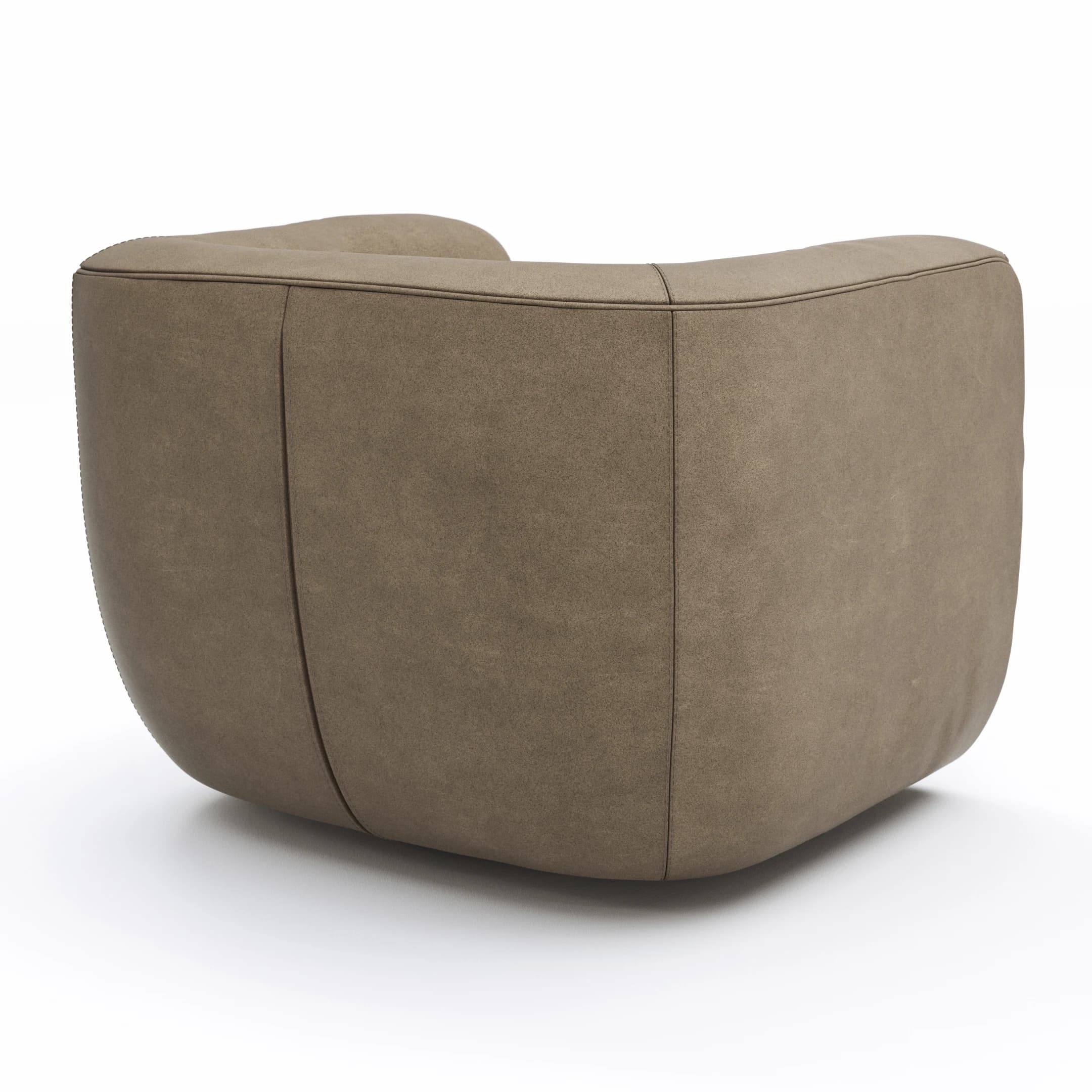 Sessel Stormy - drehbar, Stoff, Rauchbraun