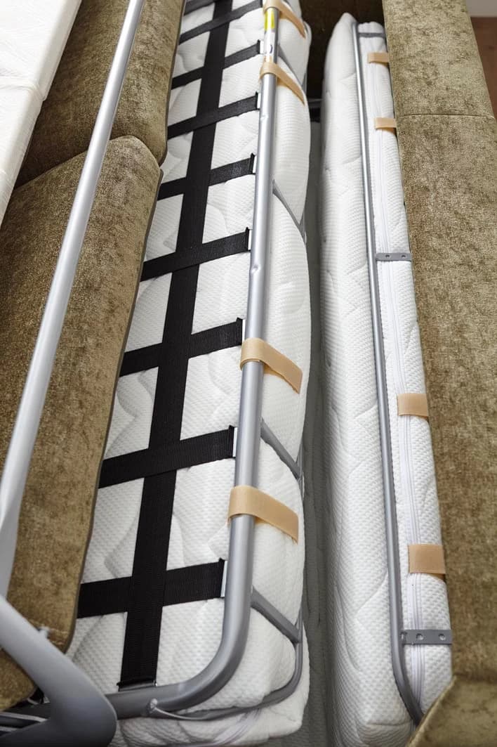 Sofa Lakeville 1 - 2-Sitzer inkl. Schlaffunktion, Stoff, Grün