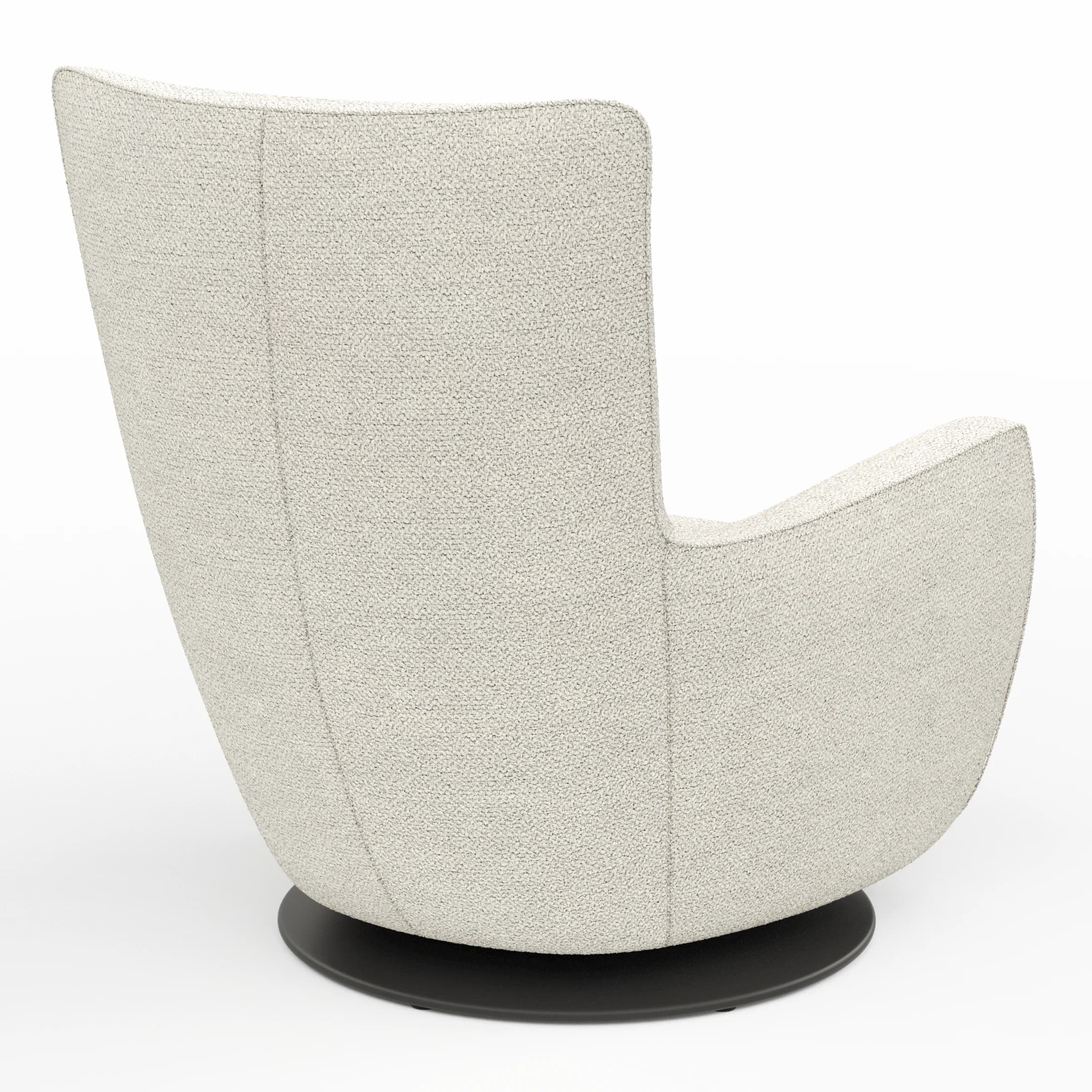 Sessel Lilaia - inkl. Dreh- und Wippfunktion, Stoff, Creme