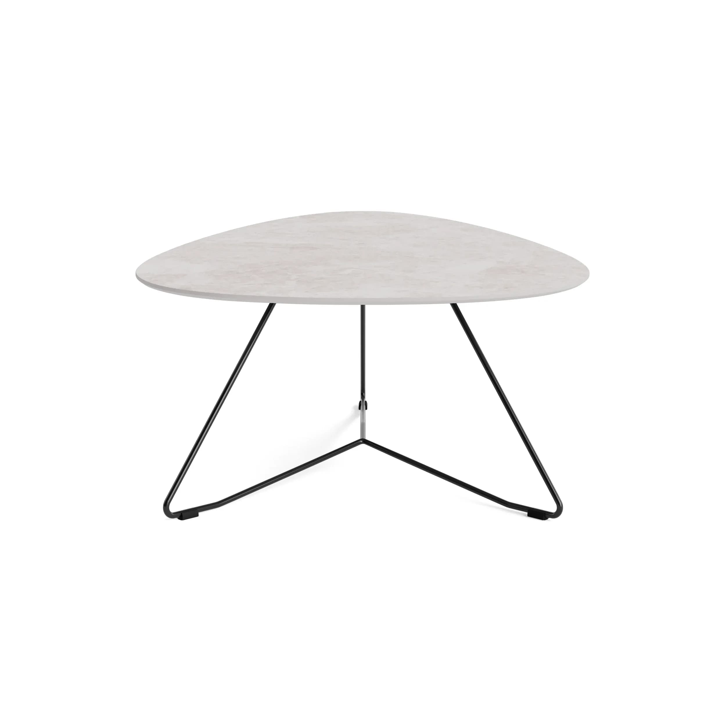 Couchtisch Oliva - LBH ca. 100x70x37 cm, HPL, Creme Natur