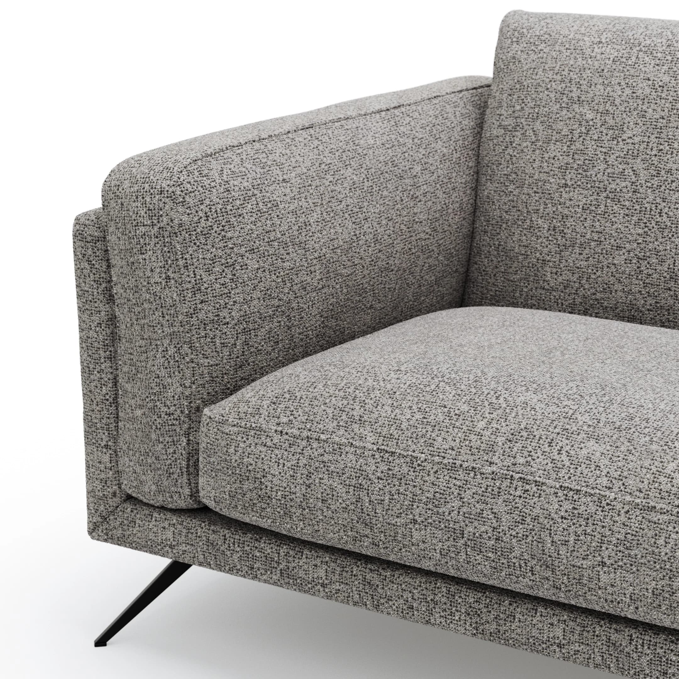 Sofa Valdemoro - 3-Sitzer, Stoff, Grau